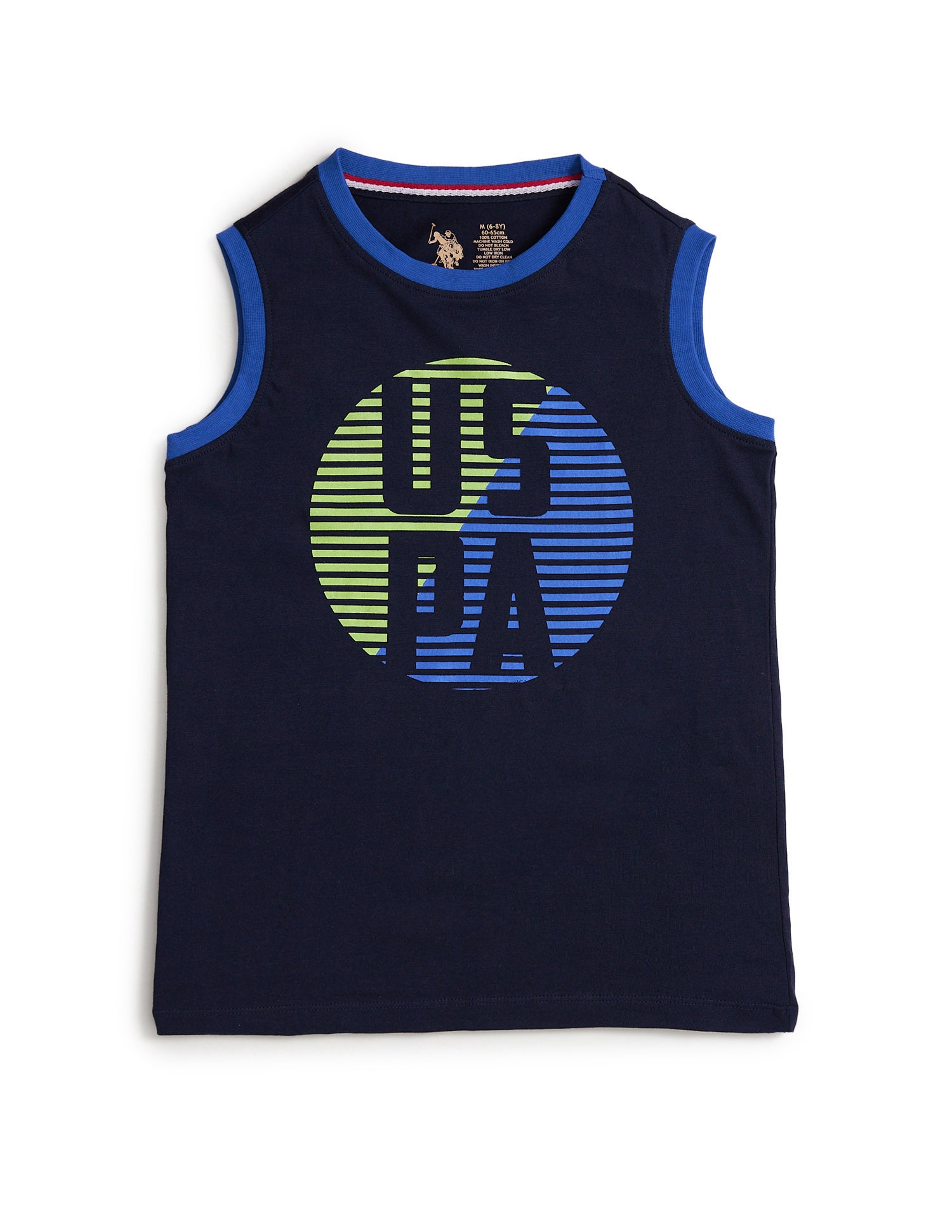 Brand Print Cotton IKEB Lounge T-Shirt - Pack Of 1 Navy - U.S. POLO ASSN. | Large