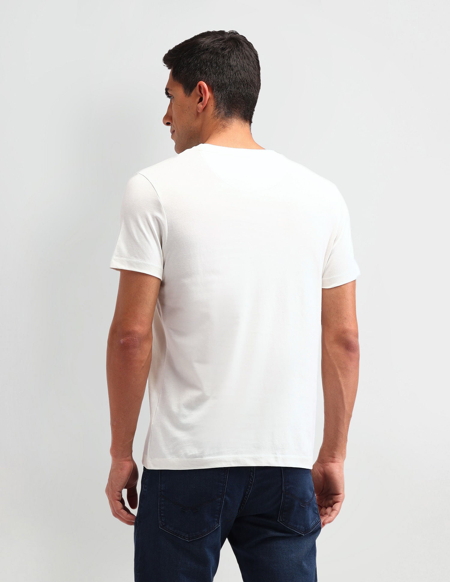 Collegiate Muscle Fit Brand T-Shirt Ivory - U.S. POLO ASSN. | Large