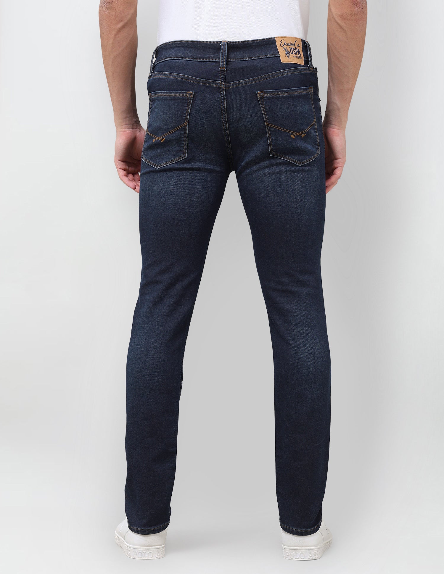 Regallo Skinny Fit Blue Jeans Dark Blue - U.S. Polo Assn. India | Large
