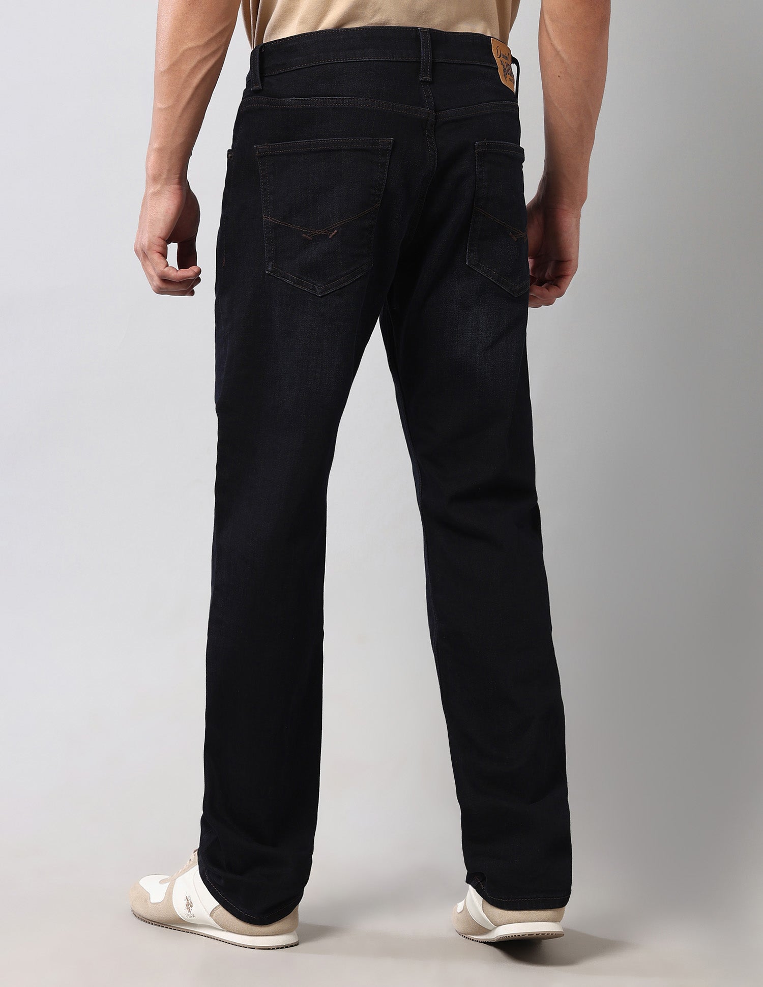 Harold Slim Straight Fit Blue Vintage Jeans Dark Wash - U.S. Polo Assn. India | Large