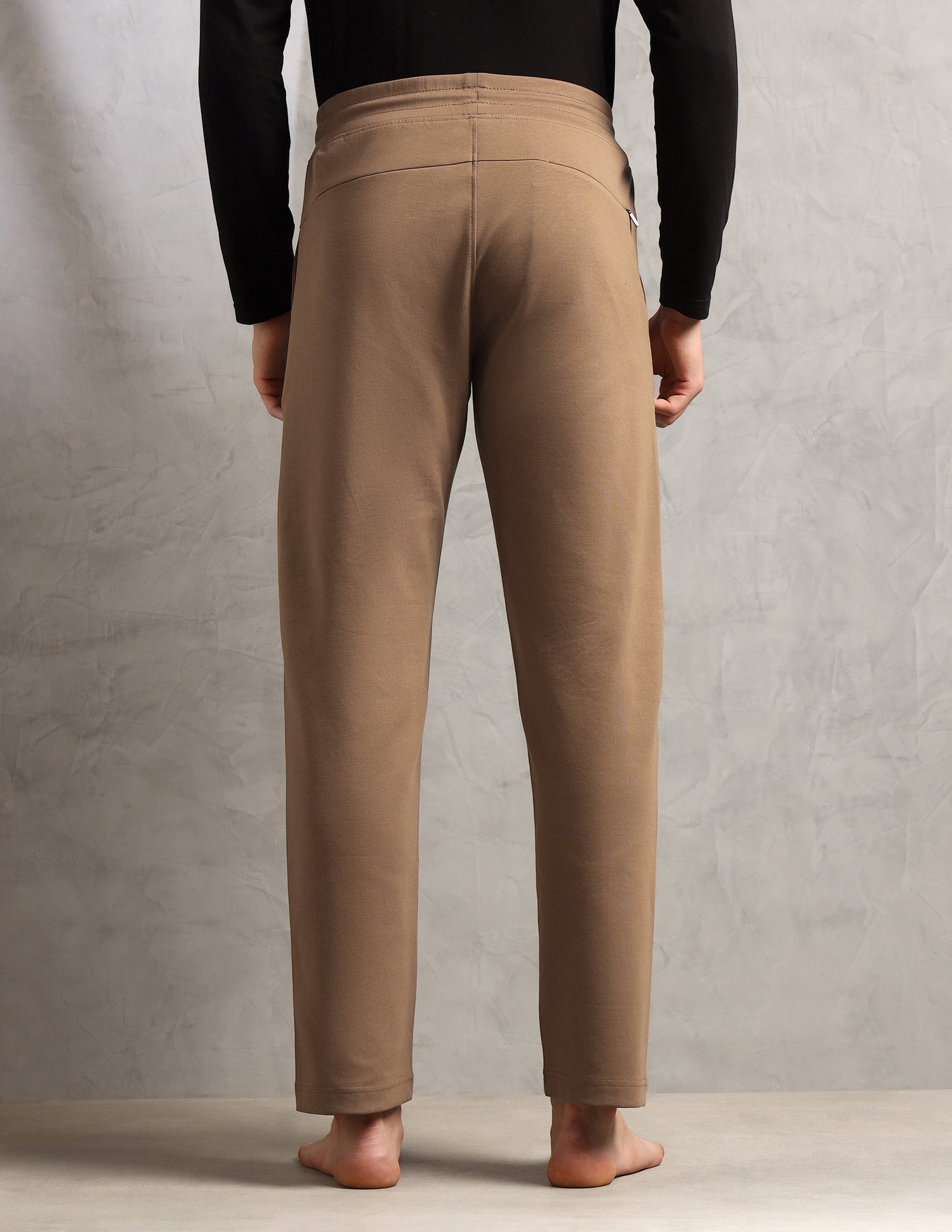Cotton Stretch Mid Rise PR002-PL Lounge Pants - Pack Of 1 Malt Ball - U.S. Polo Assn. India | Large
