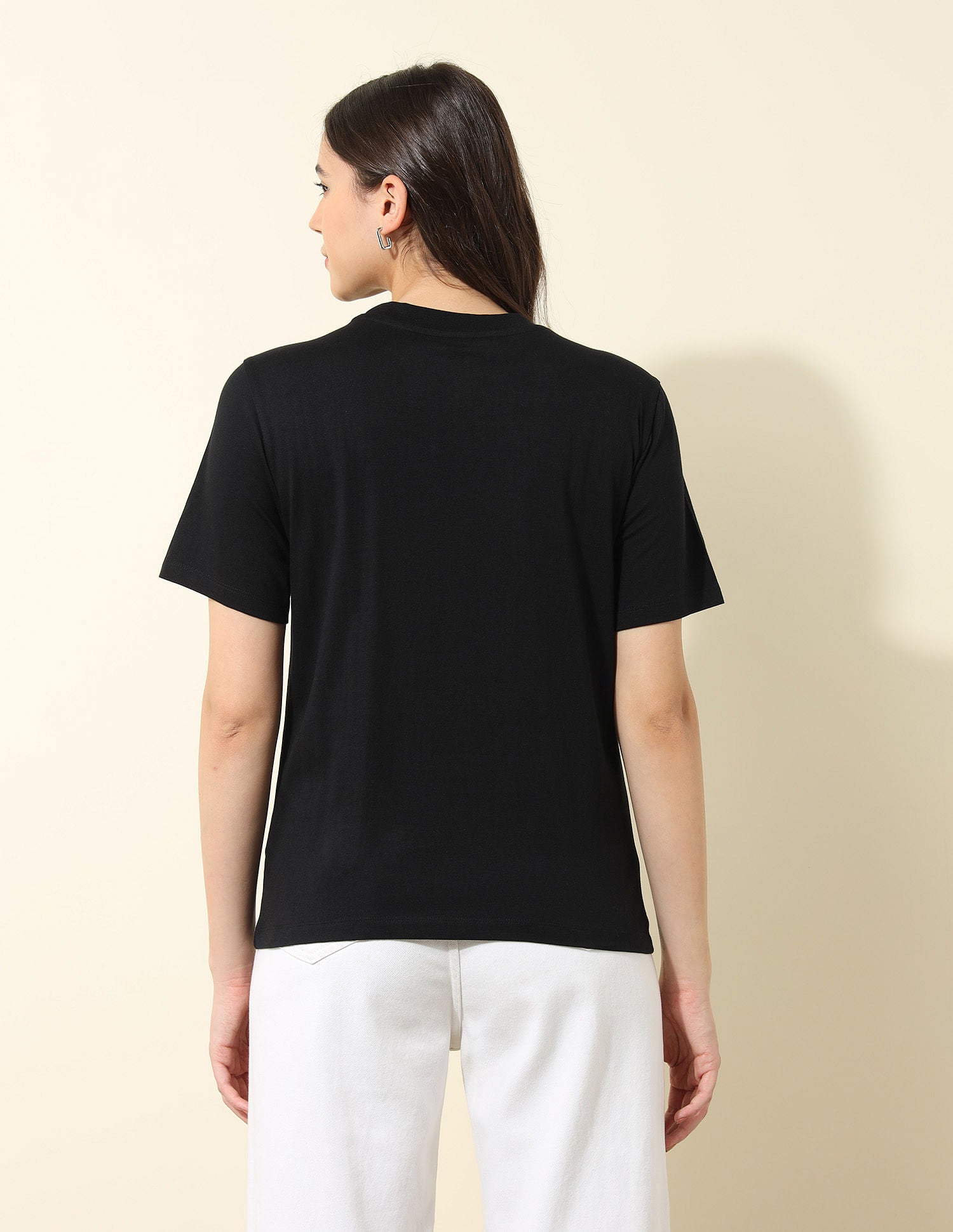 Boxy Fit Brand Printed T-Shirt Black - U.S. POLO ASSN. | Large