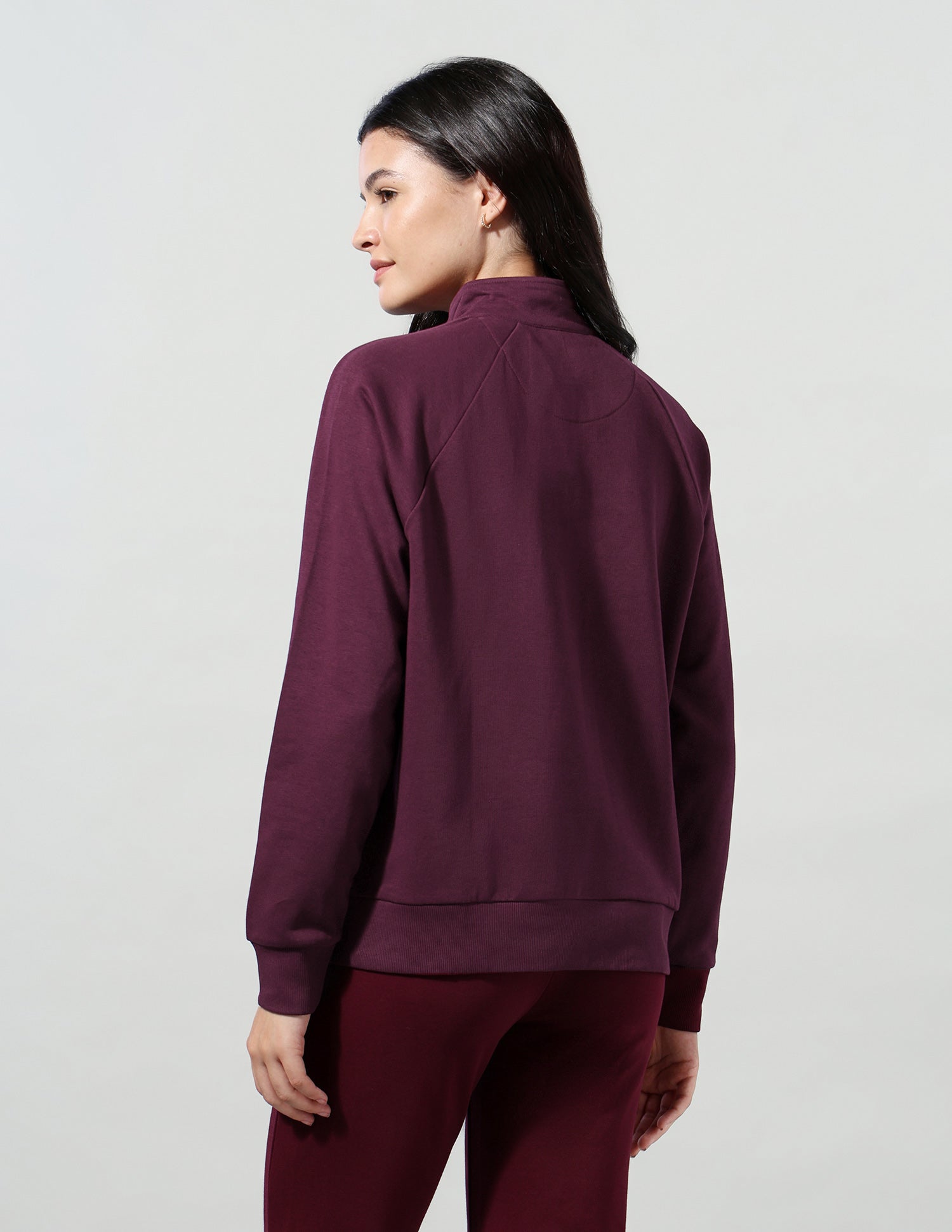 Solid Regular Fit Sweatshirt Wine - U.S. Polo Assn. India | Large