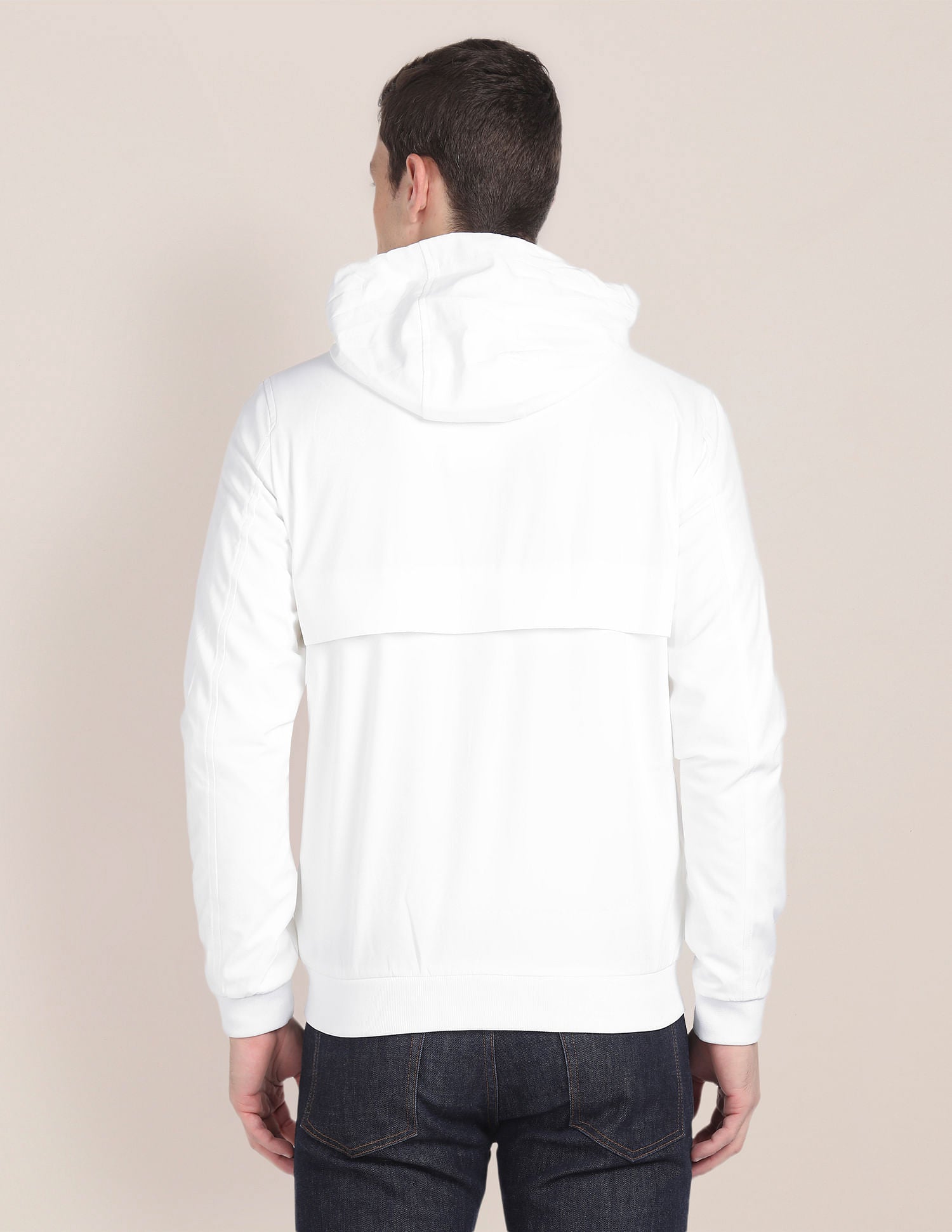 Detachable Hood Windcheater Jacket White - U.S. POLO ASSN. | Large