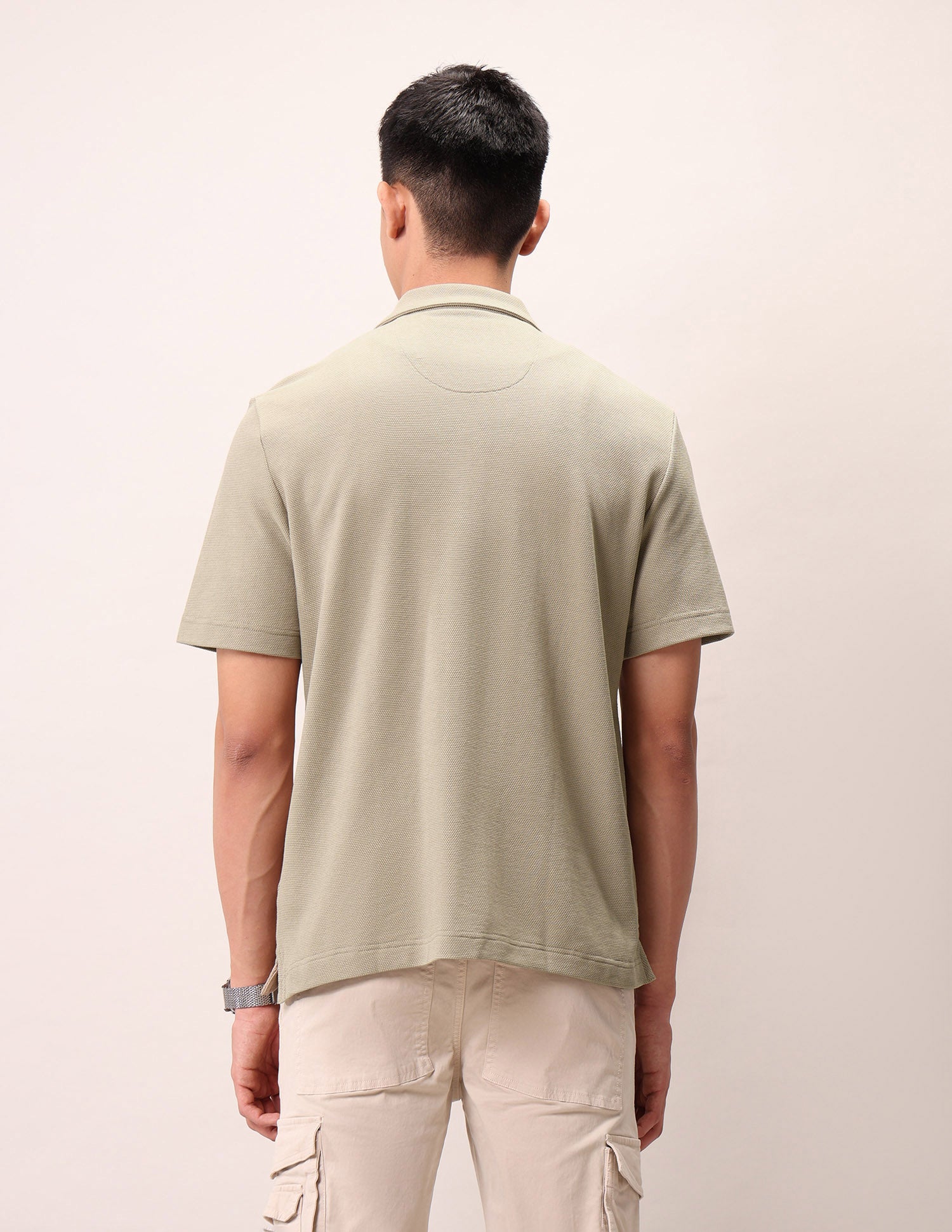 Relaxed Fit Pure Cotton Outdoor Shirt Khaki - U.S. Polo Assn. India | Large