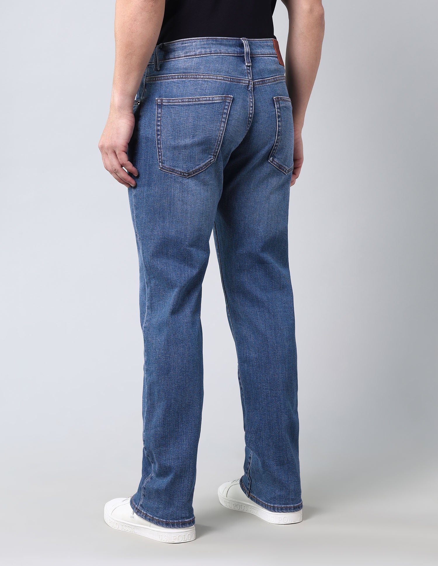 Mid Rise Harold Slim Straight Fit Jeans Blue - U.S. POLO ASSN. | Large