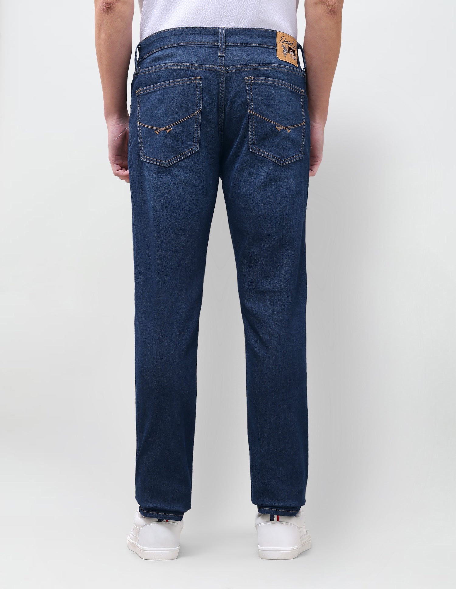 Brandon Slim-Tapered Fit Blue Jeans Dark Indigo - U.S. Polo Assn. India | Large