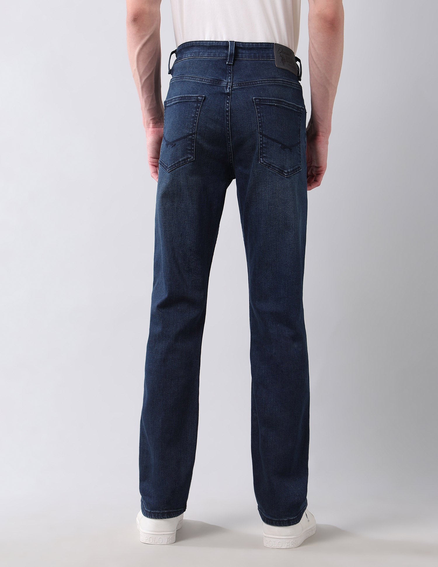 Harold Slim Straight Fit Blue Vintage Jeans Dark Wash - U.S. Polo Assn. India | Large