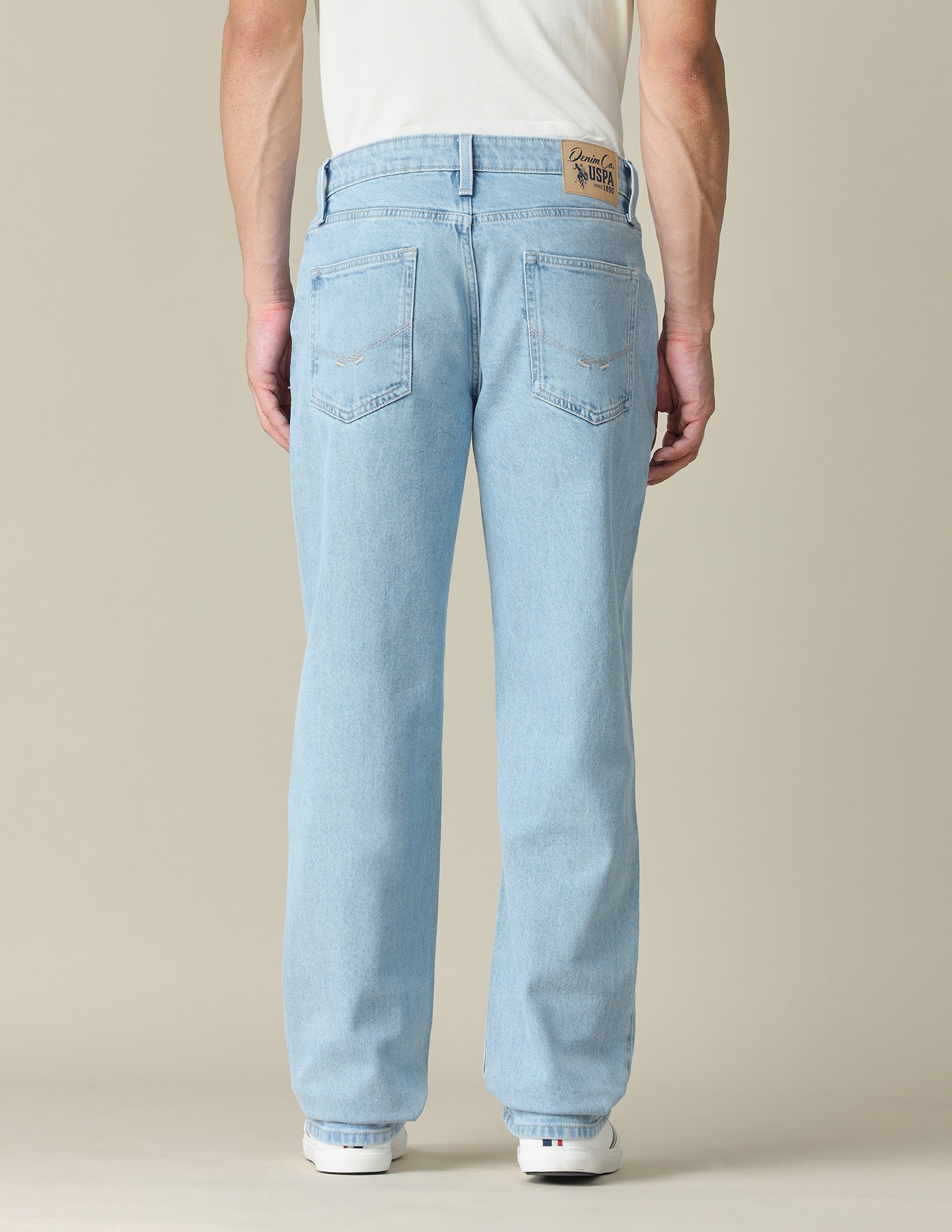 Shawn Relaxed Fit Blue Jeans Light Indigo - U.S. POLO ASSN. | Large