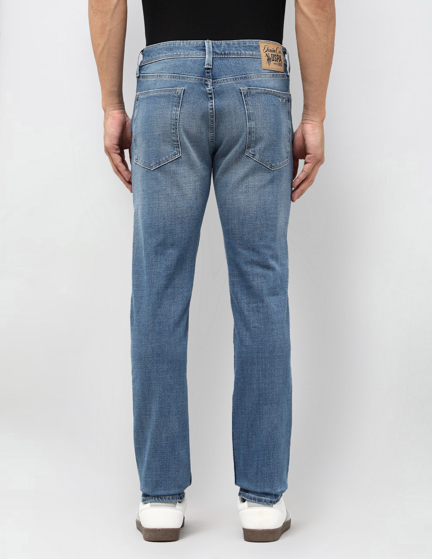 Regallo Skinny Fit Blue Jeans Light Blue - U.S. Polo Assn. India | Large
