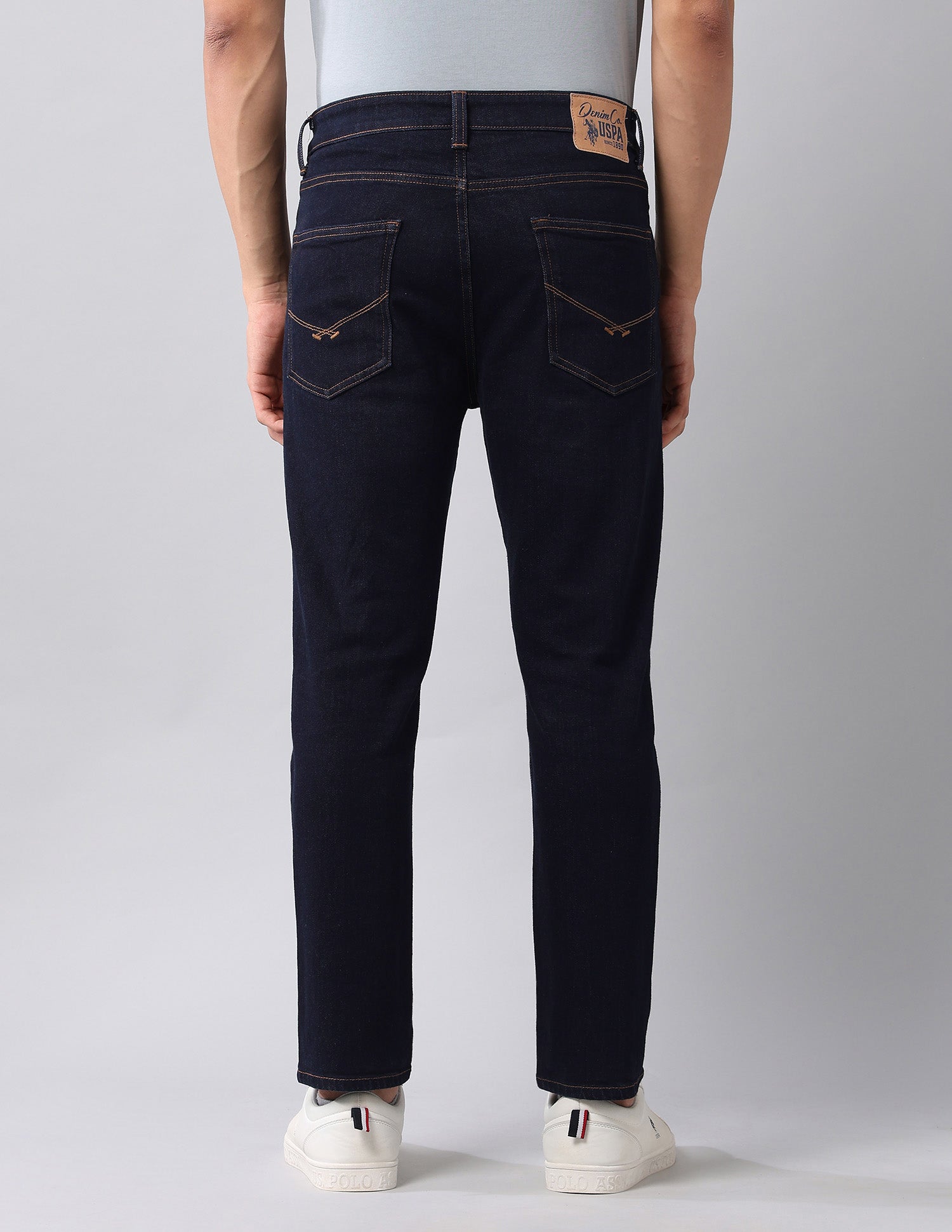 Cole Comfort Cropped Fit Blue Jeans Dark Blue - U.S. Polo Assn. India | Large