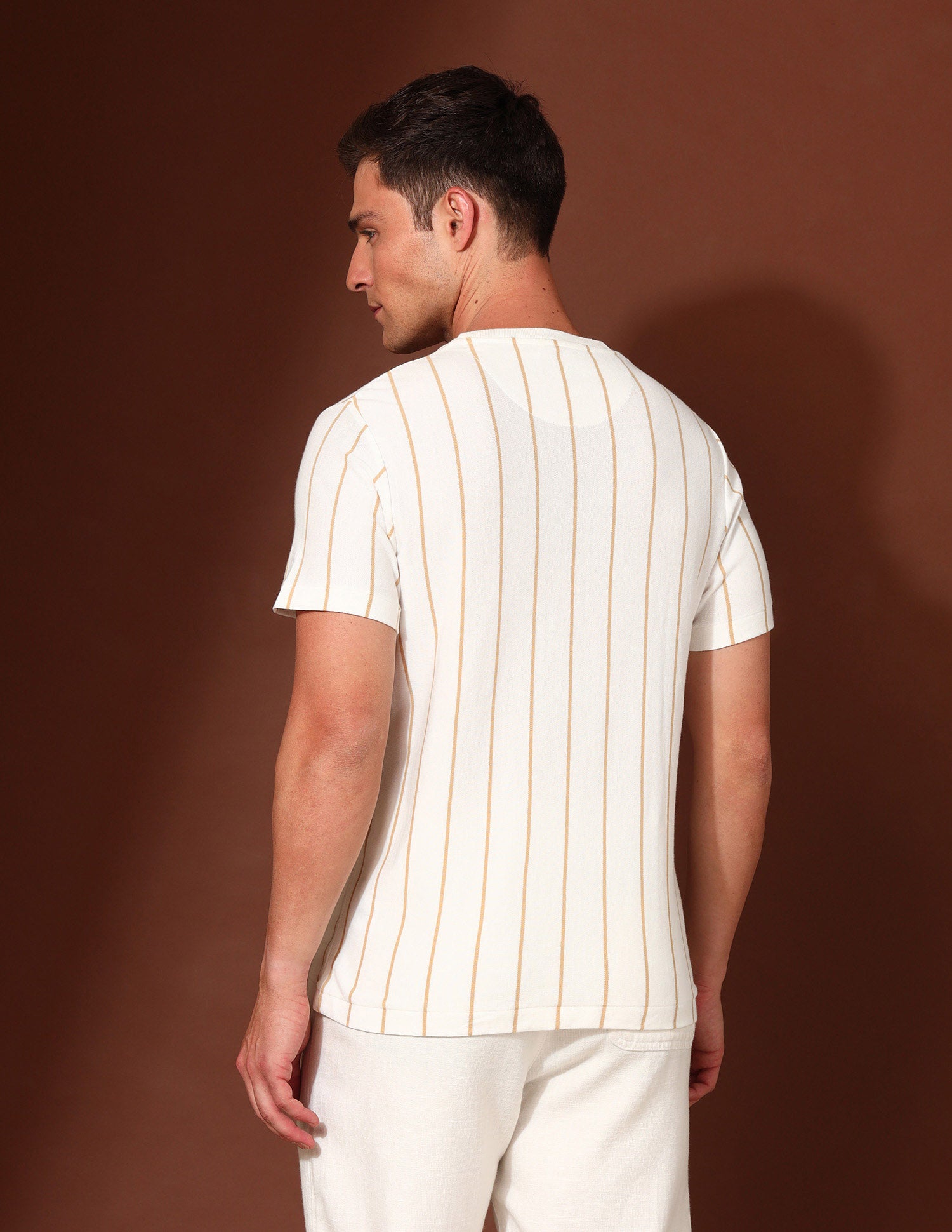Pure Cotton Working Holiday T-Shirt Off White - U.S. Polo Assn. India | Large