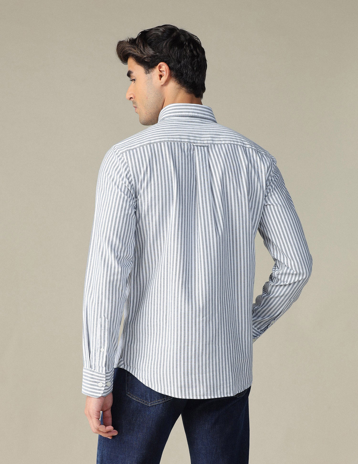 Vertical Striped Button Down Shirt Navy - U.S. POLO ASSN. | Large