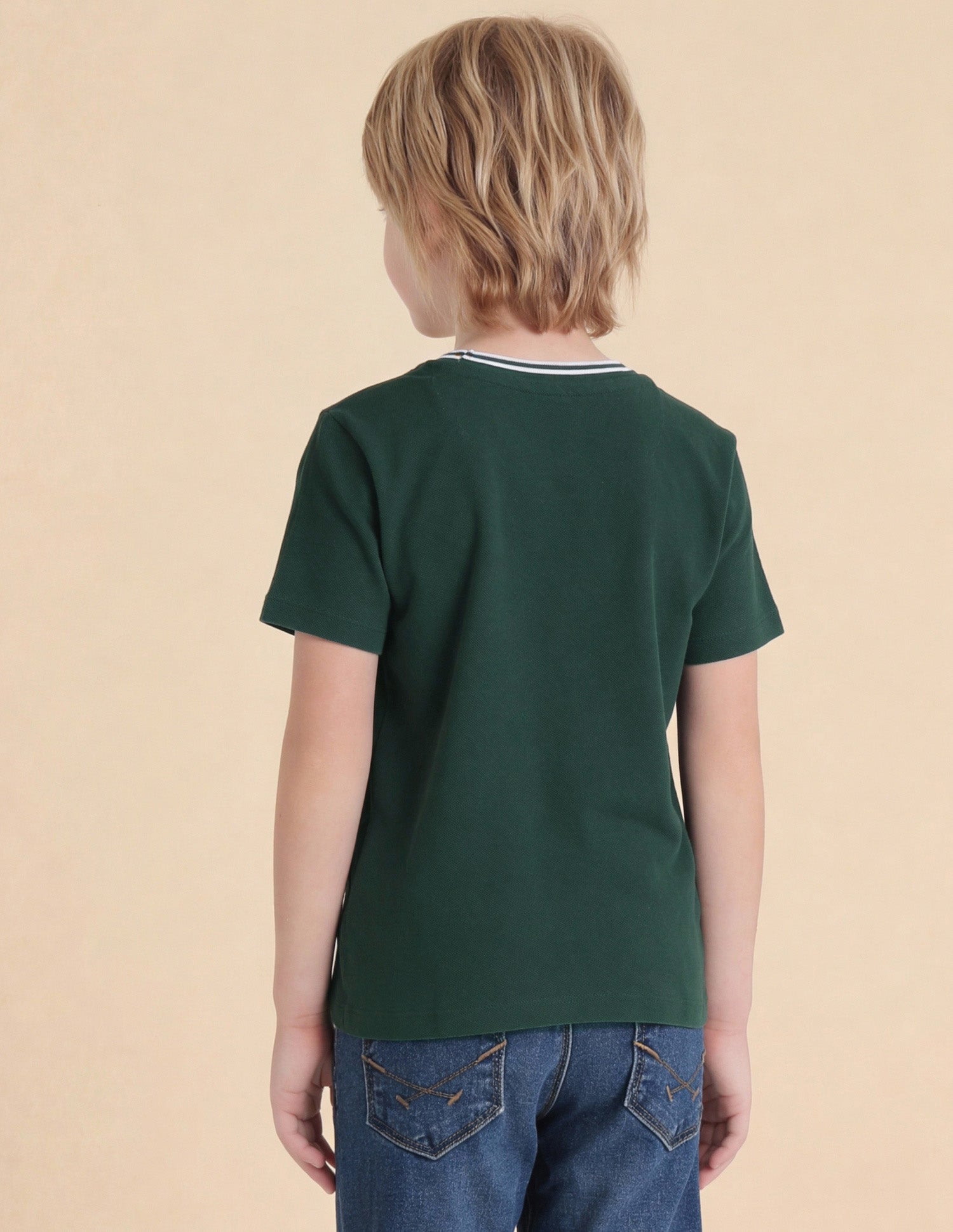 Brand Embroidered Regular Fit T-Shirt Dark Green - U.S. Polo Assn. India | Large