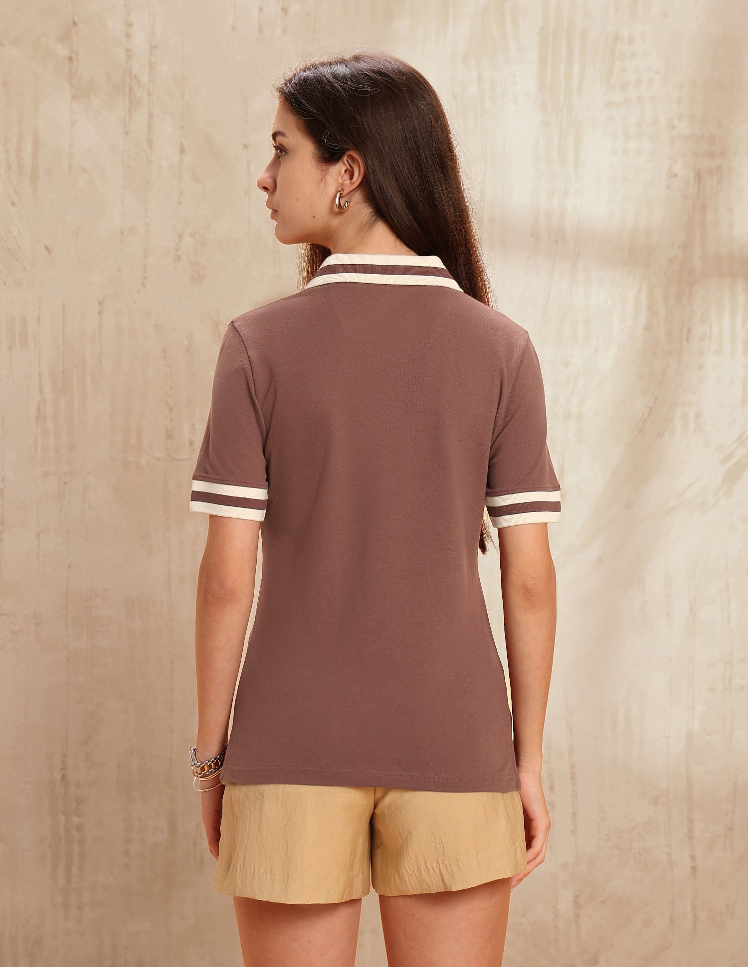 Regular Fit Solid Polo Shirt Brown - U.S. POLO ASSN. | Large