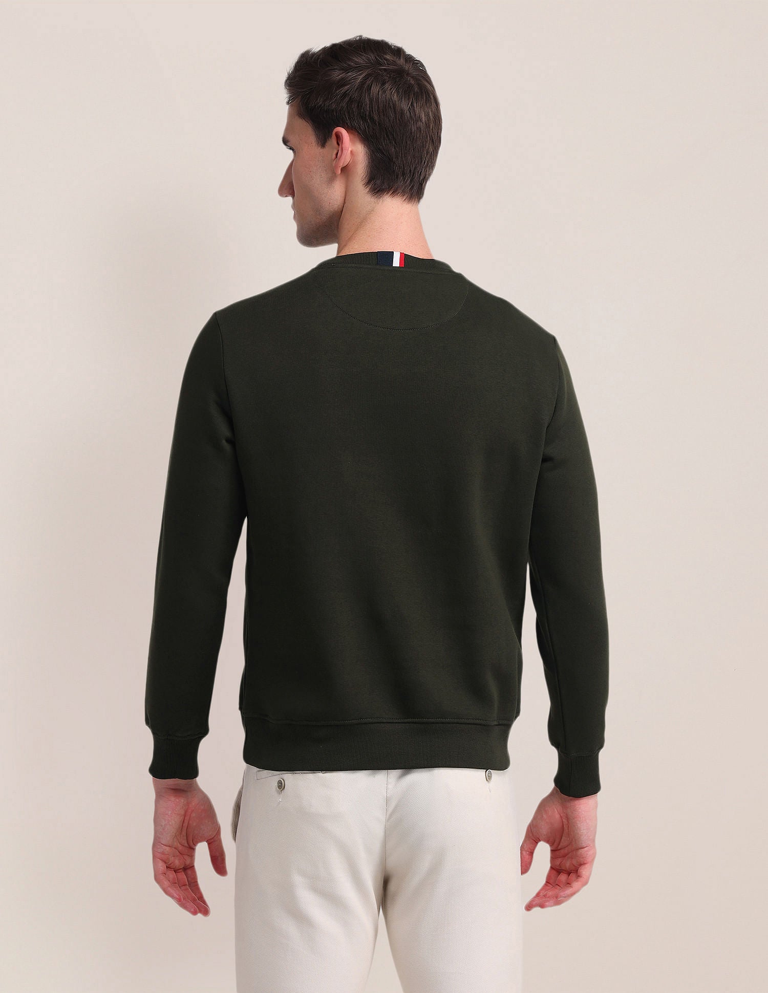 Regular Fit Embroidered Sweatshirt Green - U.S. Polo Assn. India | Large
