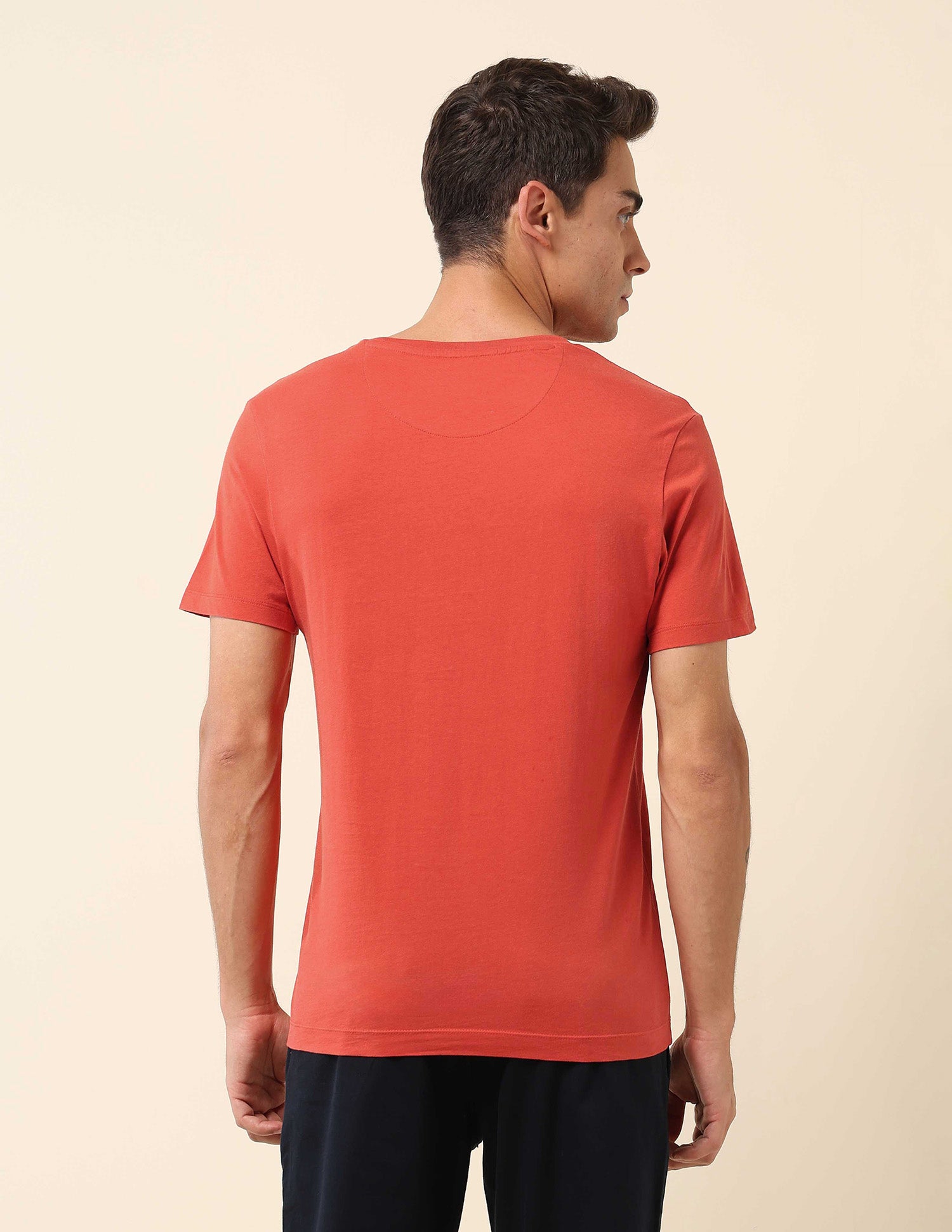 Pure Cotton Slim Fit T-Shirt Red - U.S. Polo Assn. India | Large