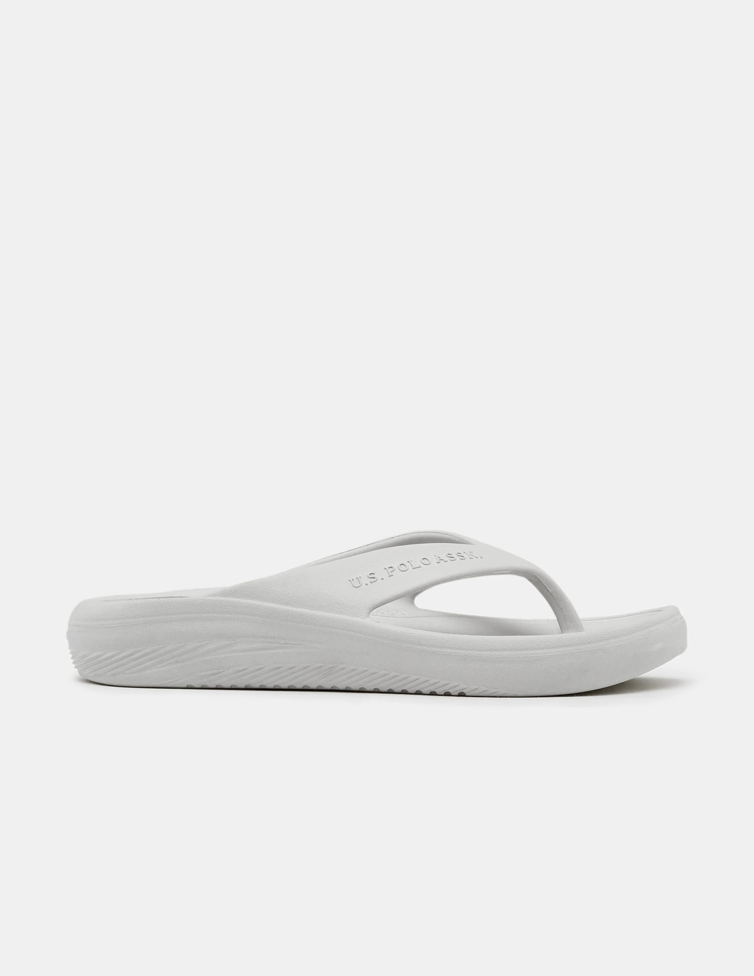 Men Cole V-Strap Flip Flops Grey - U.S. Polo Assn. India | Large