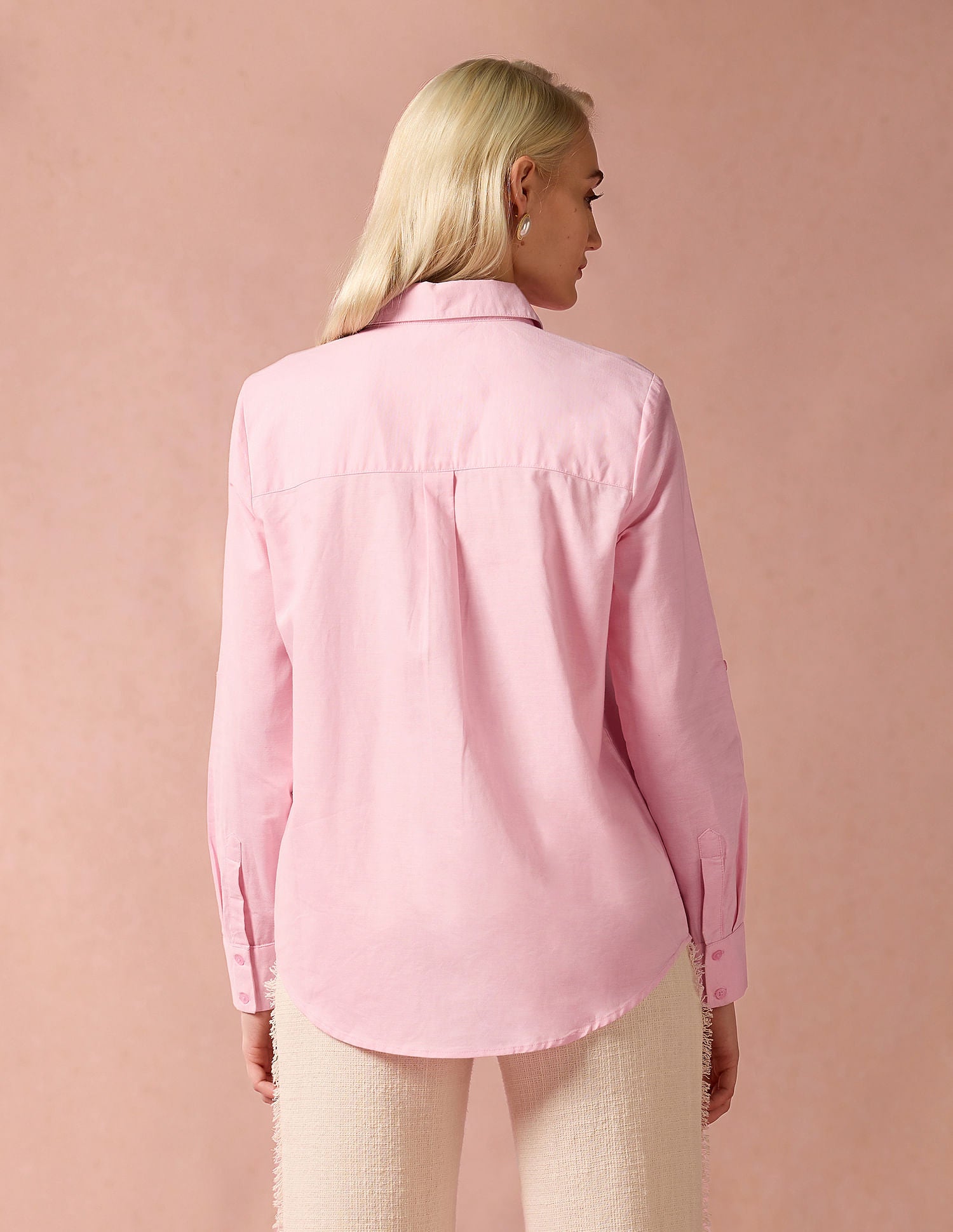 Embroidered Logo Oxford Shirt Turquoise - U.S. POLO ASSN. | Large