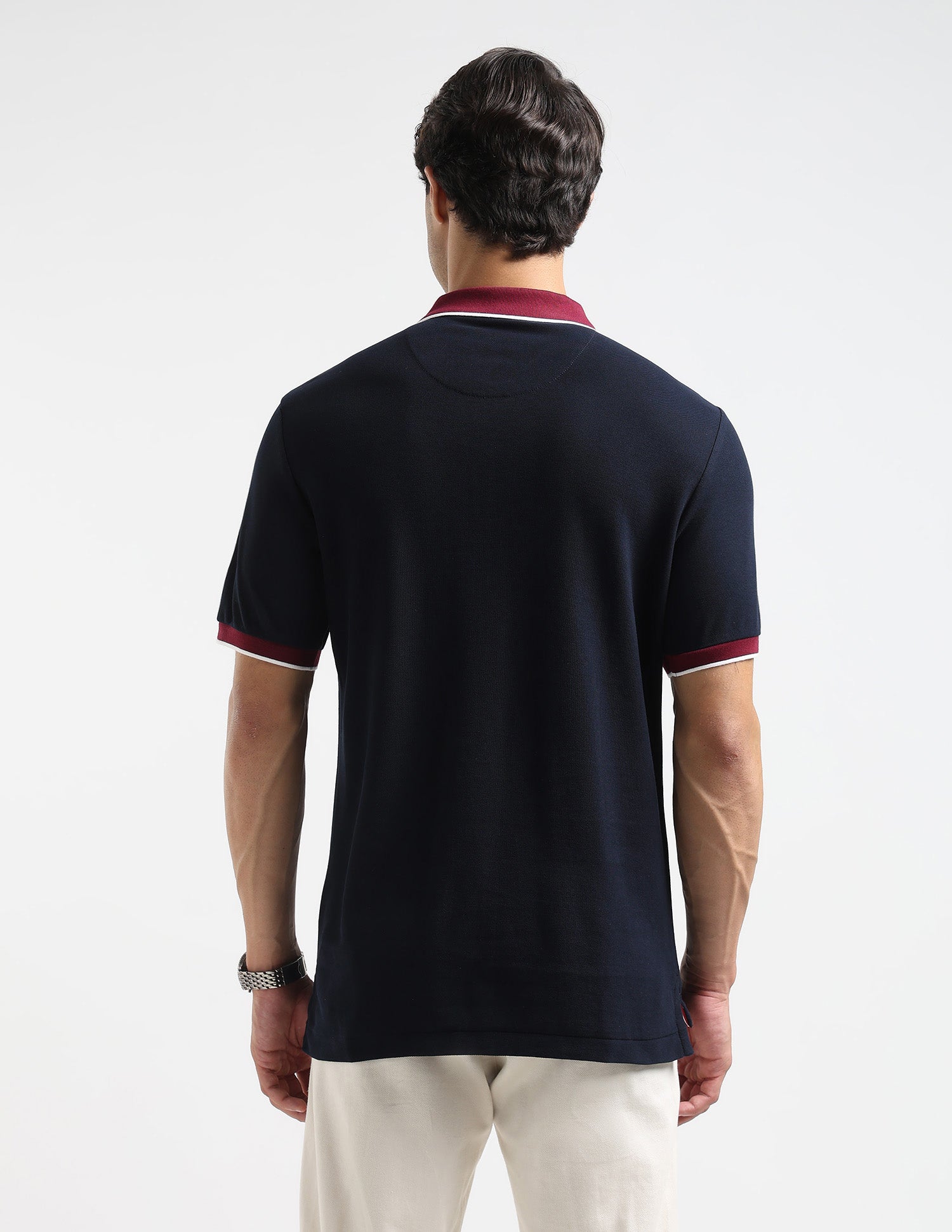 Pure Cotton Slim Fit Polo Shirt Navy - U.S. POLO ASSN. | Large