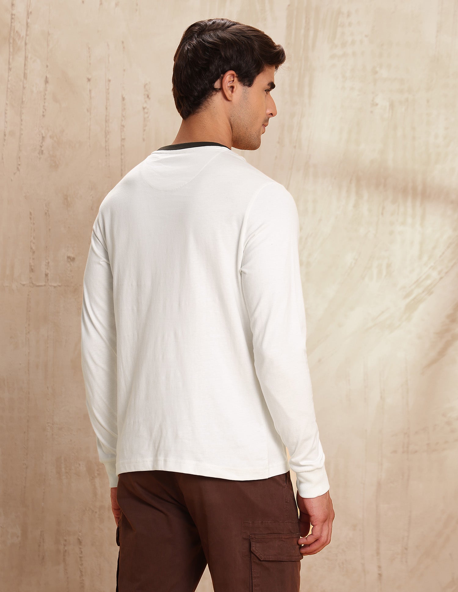 Brand Embossed Pure Cotton T-Shirt Off White - U.S. POLO ASSN. | Large