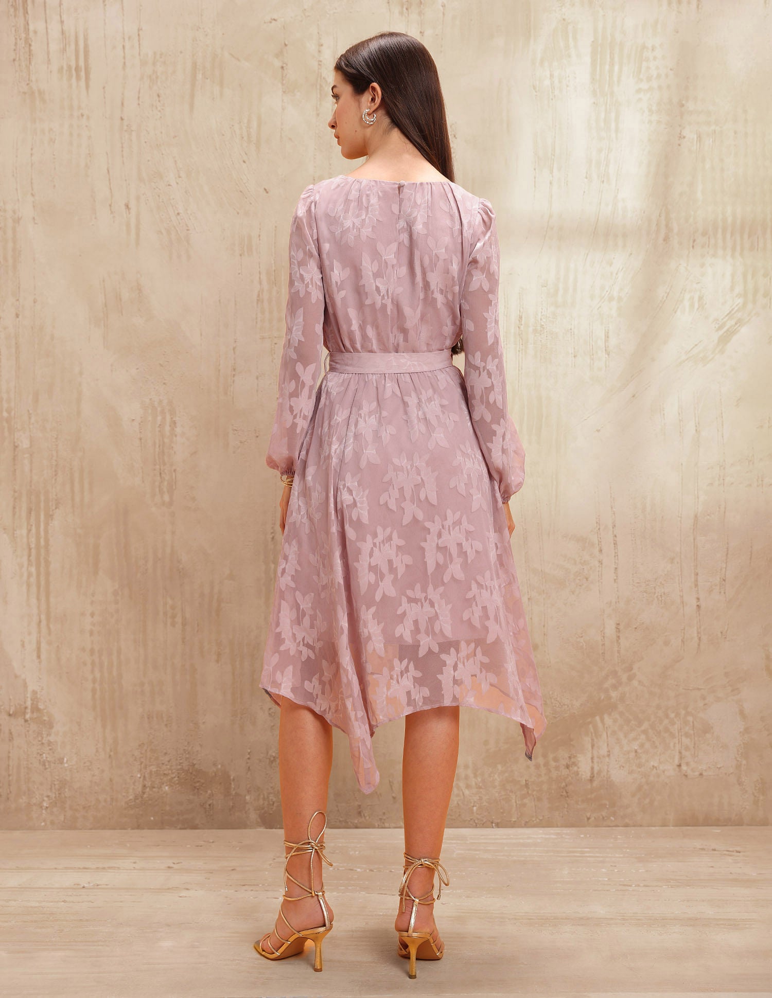 Floral Lace A-Line Dress Pink - U.S. POLO ASSN. | Large