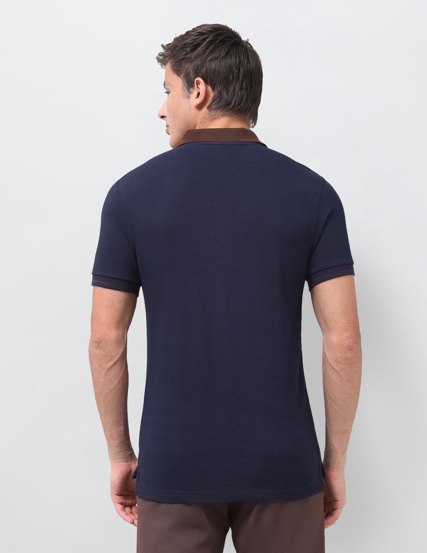 Solid Regular Fit Polo Shirt Navy - U.S. Polo Assn. India | Large