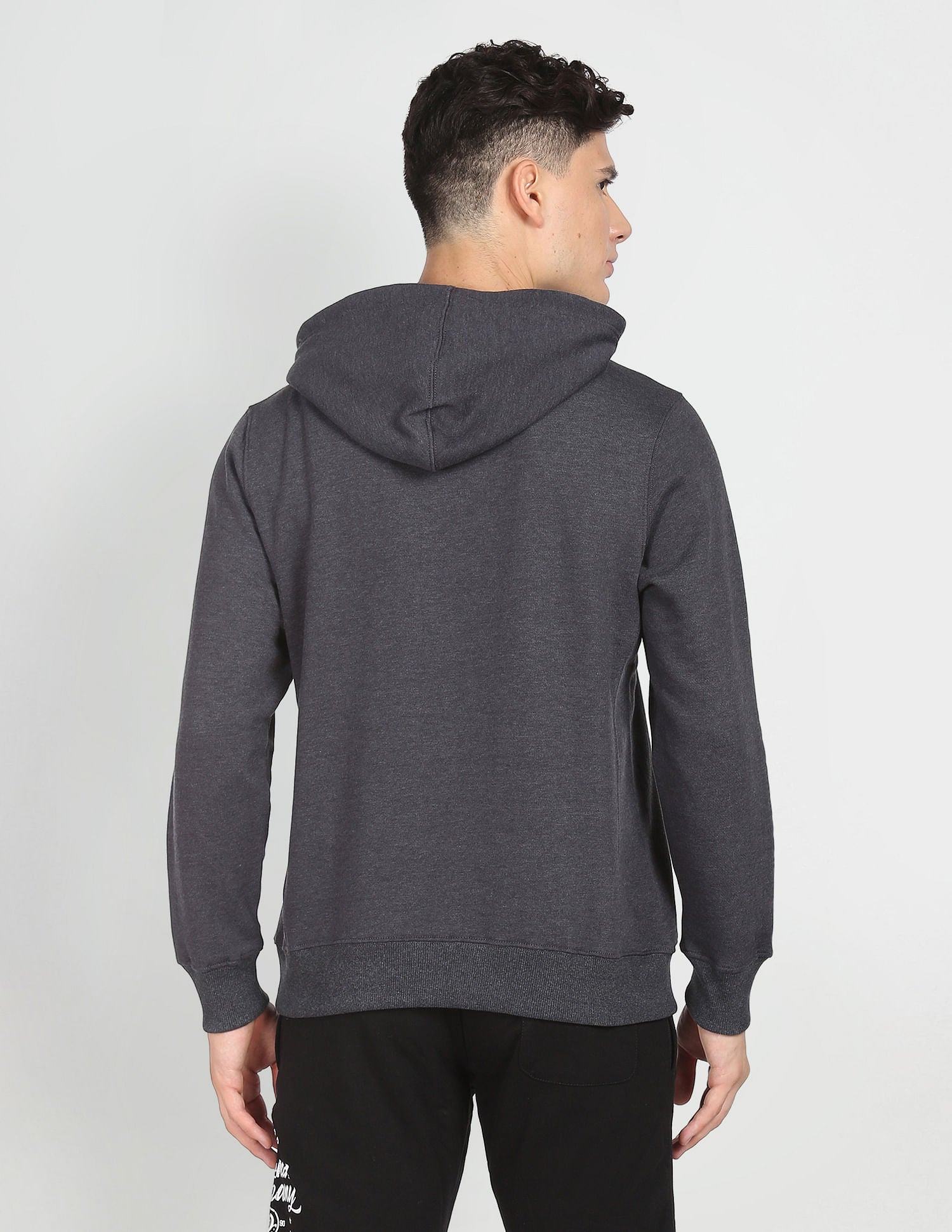 Hooded Graphic Print Sweatshirt Charcoal - U.S. POLO ASSN. | Large