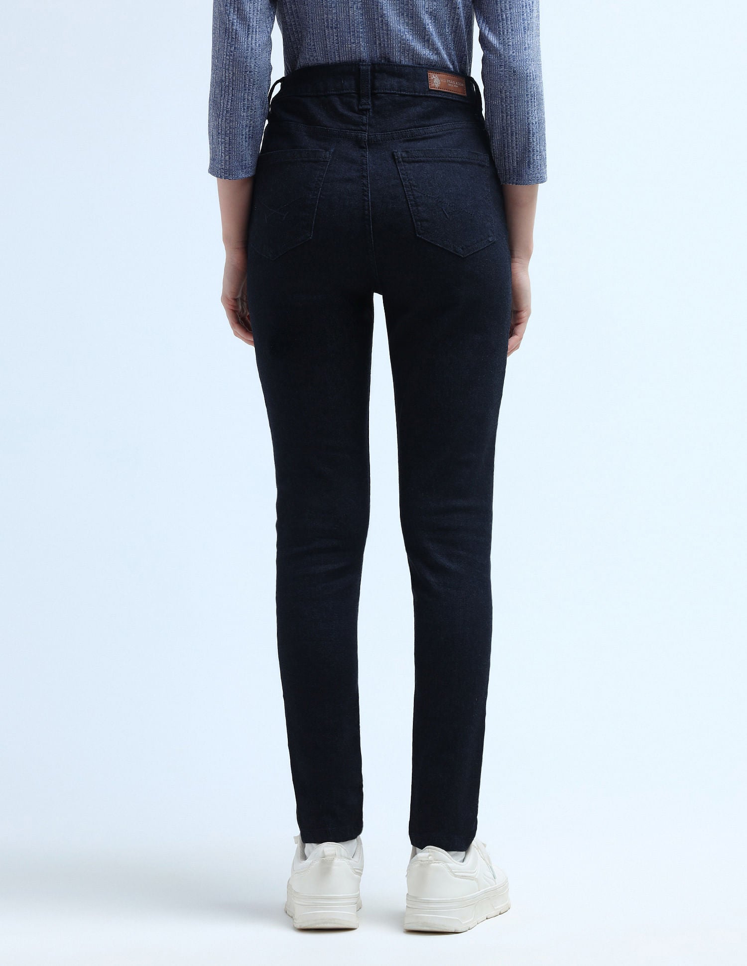 High Rise Super Skinny Fit Jeans Blue - U.S. POLO ASSN. | Large