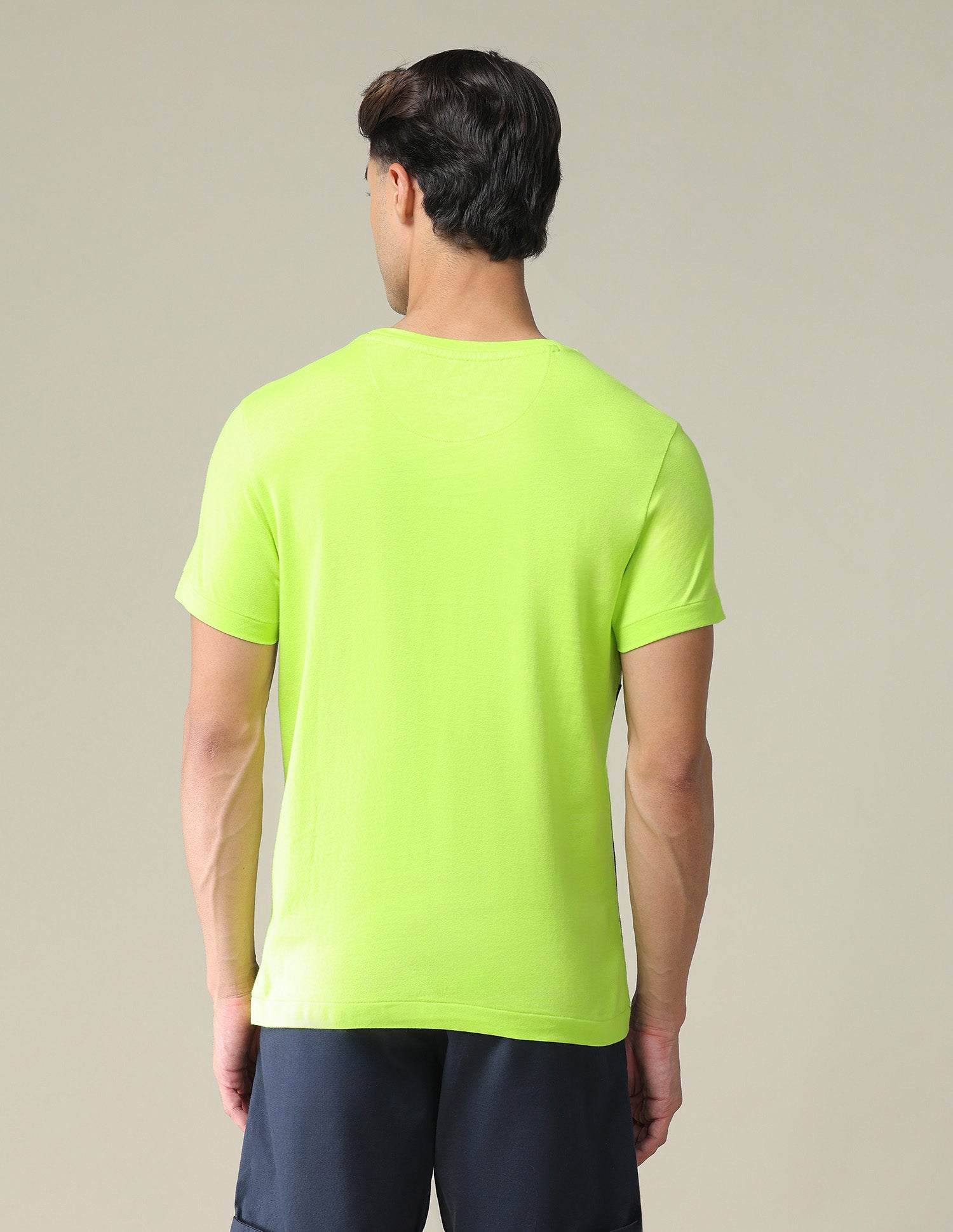 Colour Block Slim Fit T-Shirt Green - U.S. POLO ASSN. | Large