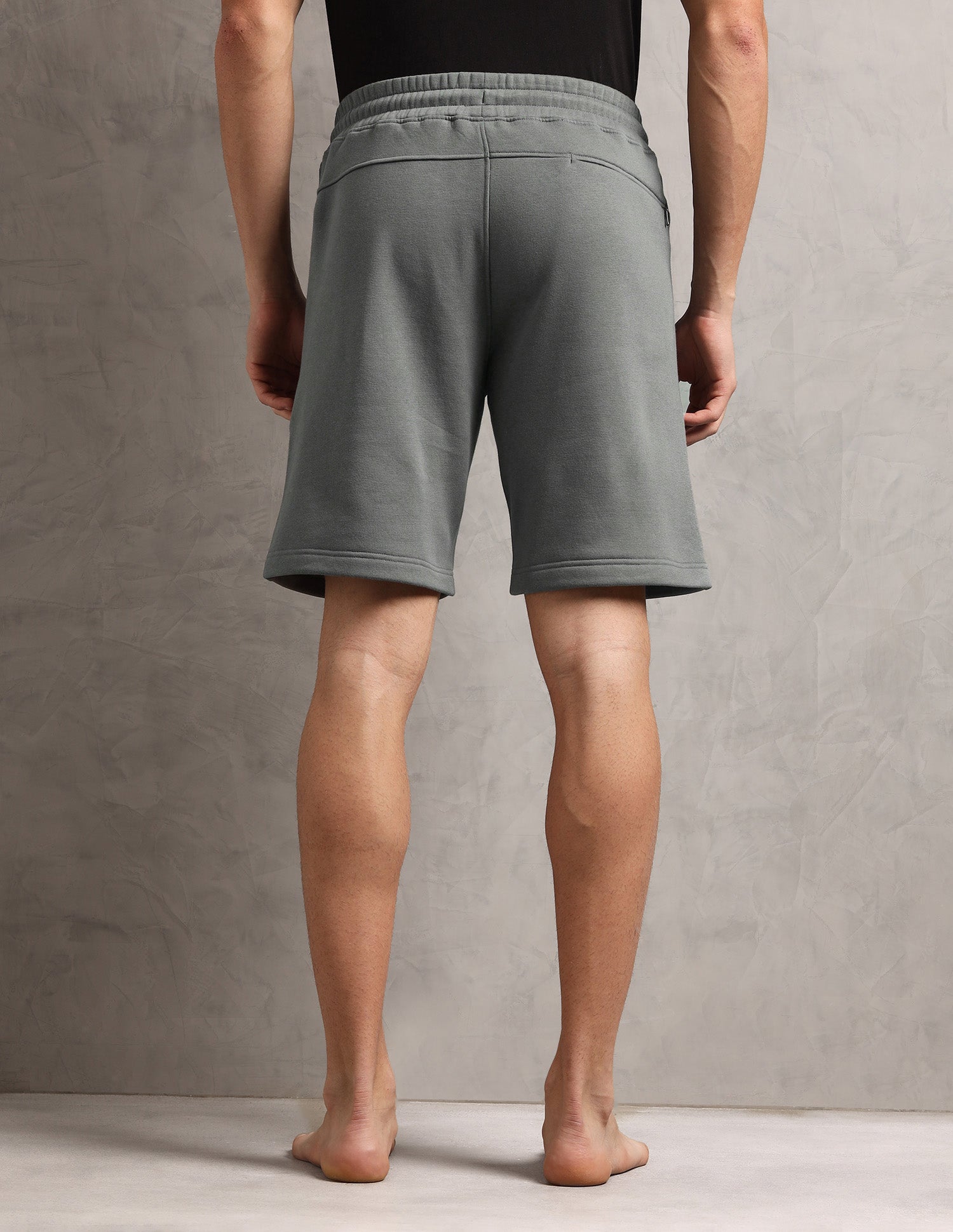 Comfort Fit Cotton Rich OES09-PL Lounge Shorts - Pack Of 1 Grey - U.S. Polo Assn. India | Large
