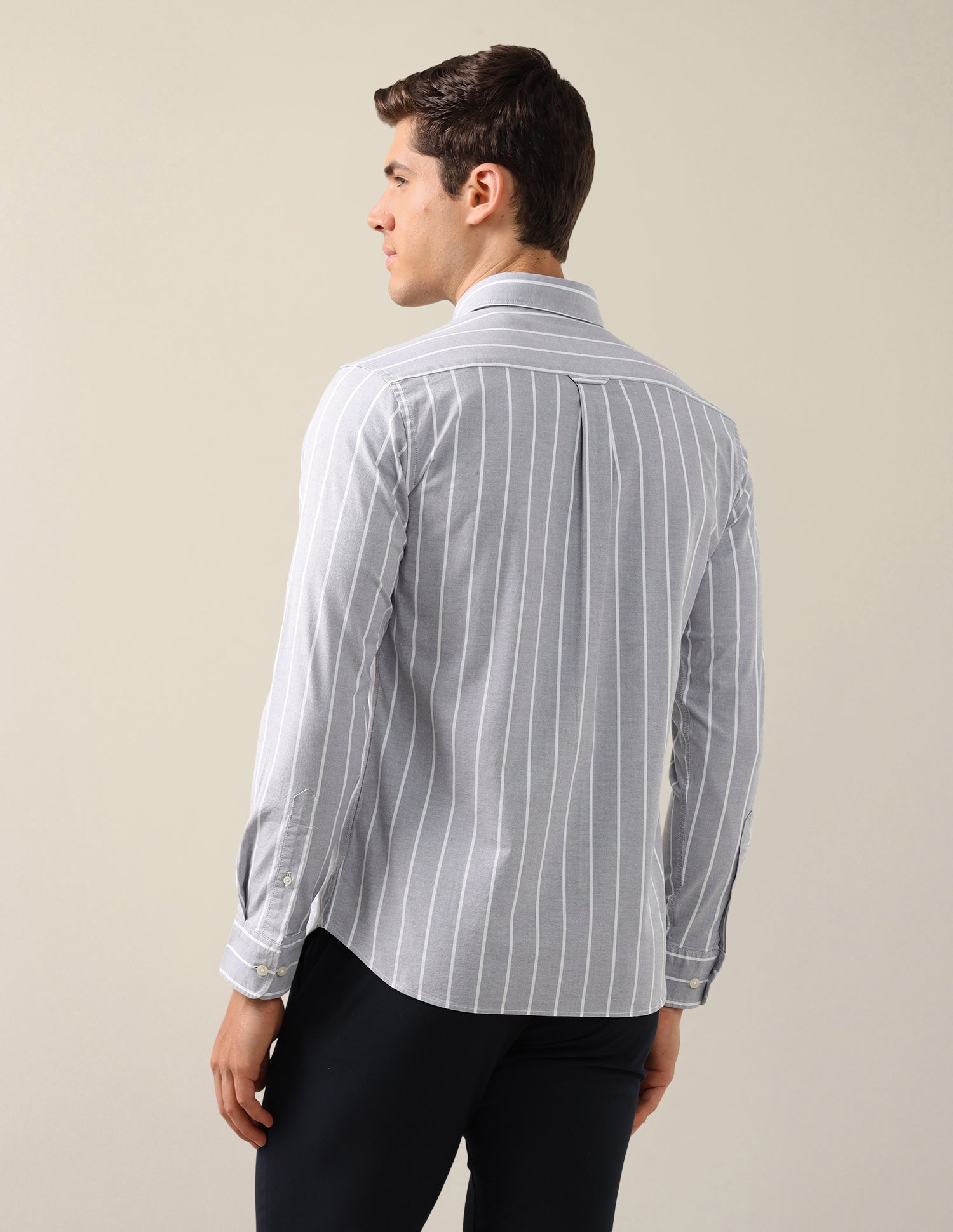 Oxford Tailored Fit Shirt Grey - U.S. Polo Assn. India | Large