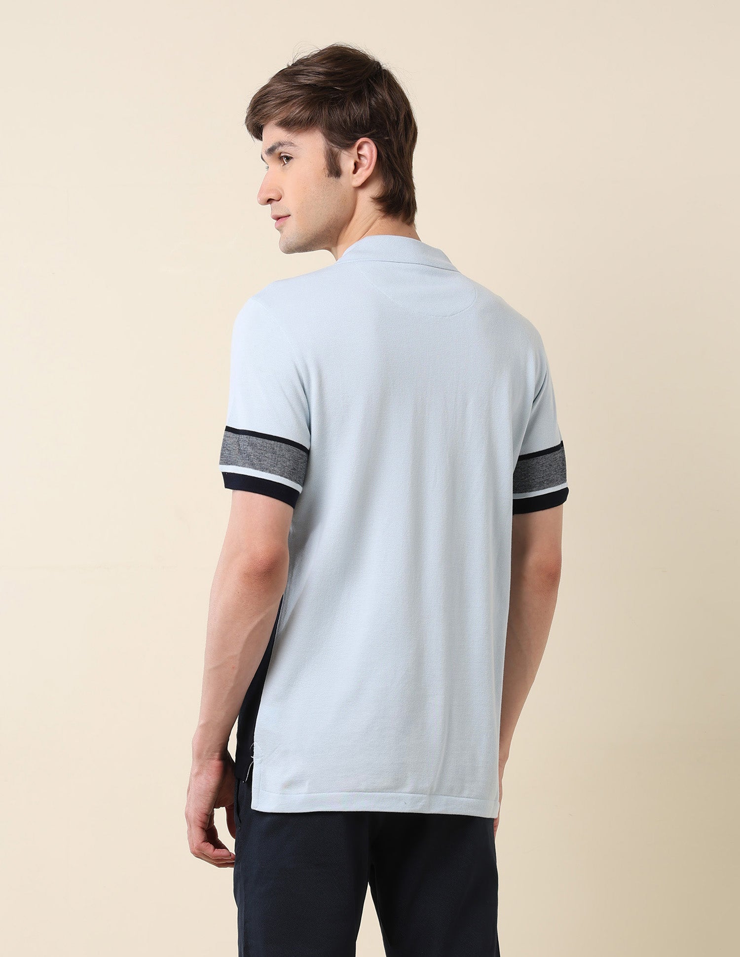 Colourblocked Classic Polo Shirt Light Blue - U.S. POLO ASSN. | Large