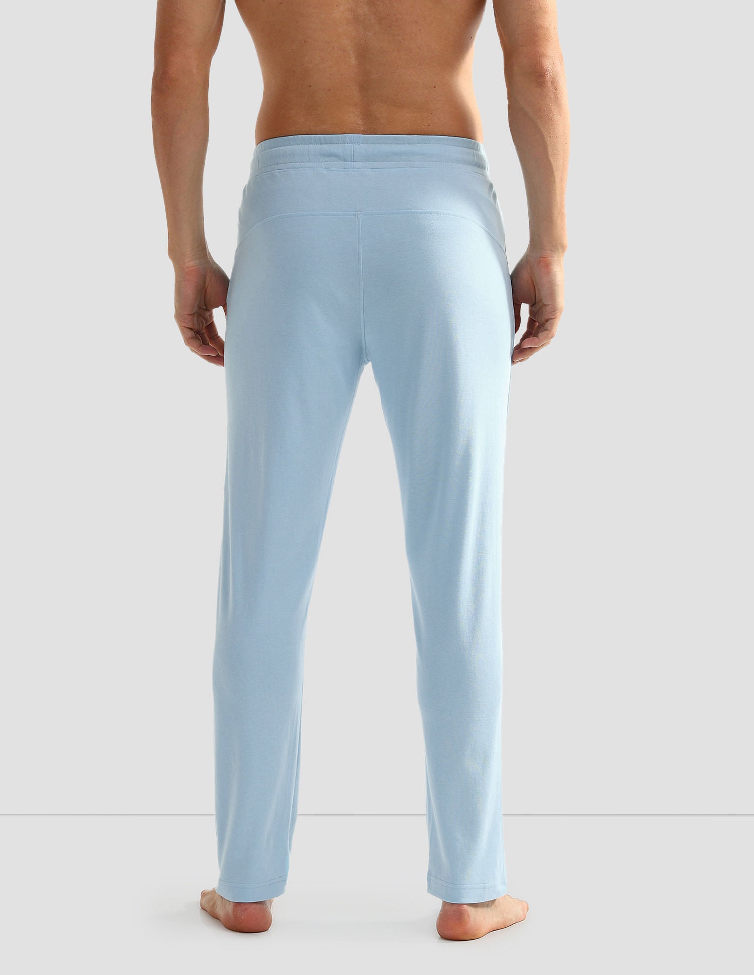 Solid OR002 Lounge Joggers - Pack Of 1 Crystal Blue - U.S. POLO ASSN. | Large