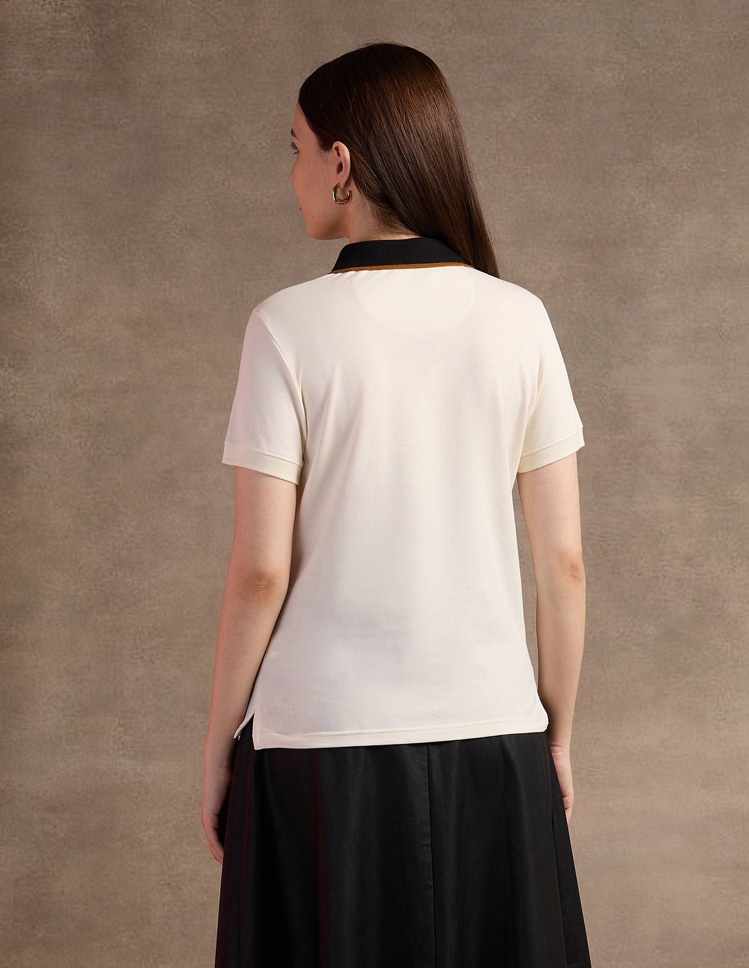 Tipped Placket Polo Shirt Off White - U.S. POLO ASSN. | Large