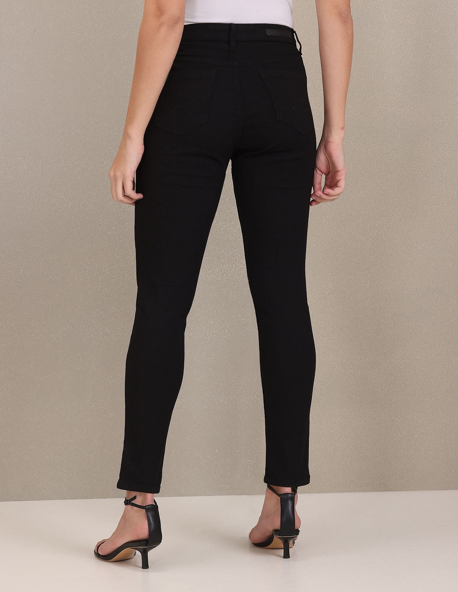 Clean Look Skinny Fit Jeans Black - U.S. Polo Assn. India | Large