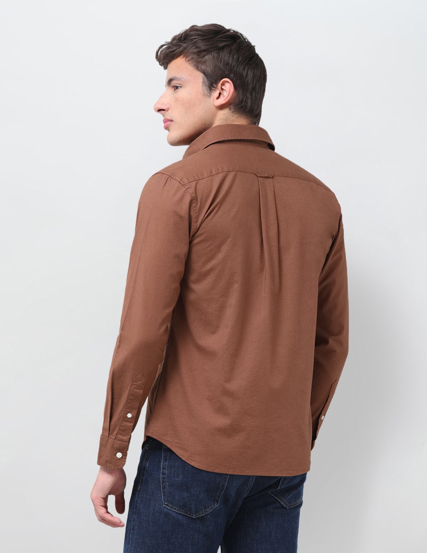 Tailored Fit Oxford Shirt Rust - U.S. Polo Assn. India | Large