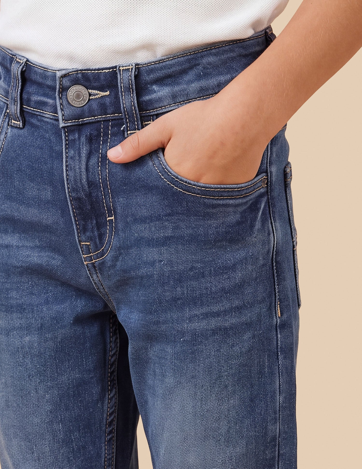 Relaxed Fit Blue Jeans Light Blue - U.S. Polo Assn. India | Large