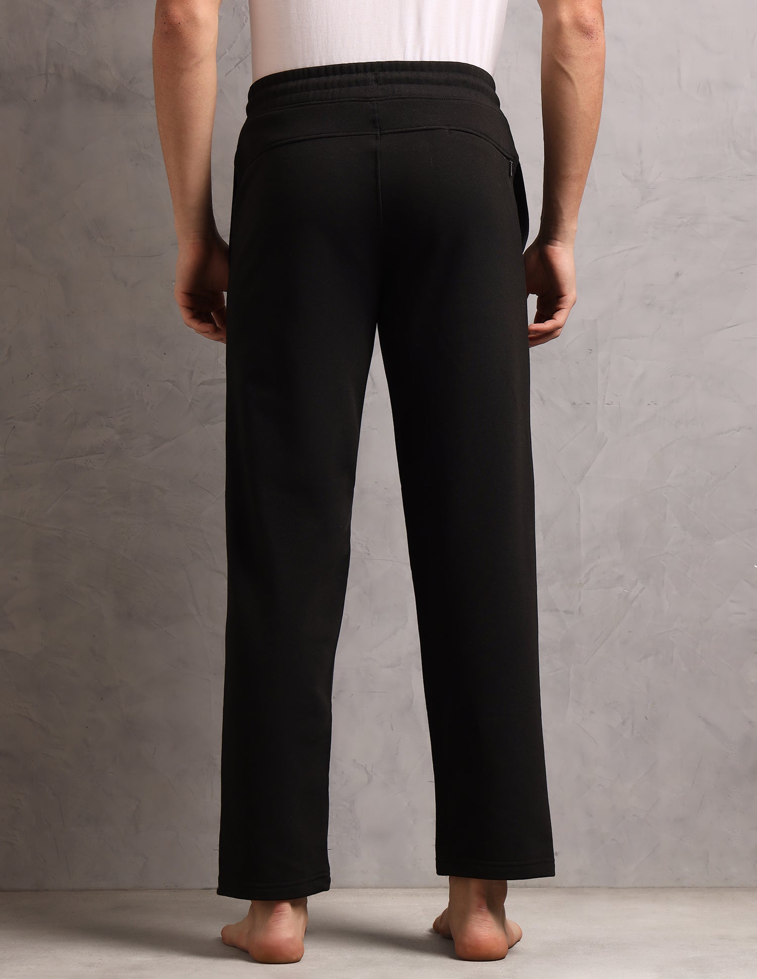 Mid Rise Comfort Fit OR006-PL Lounge Pants - Pack Of 1 Black - U.S. Polo Assn. India | Large