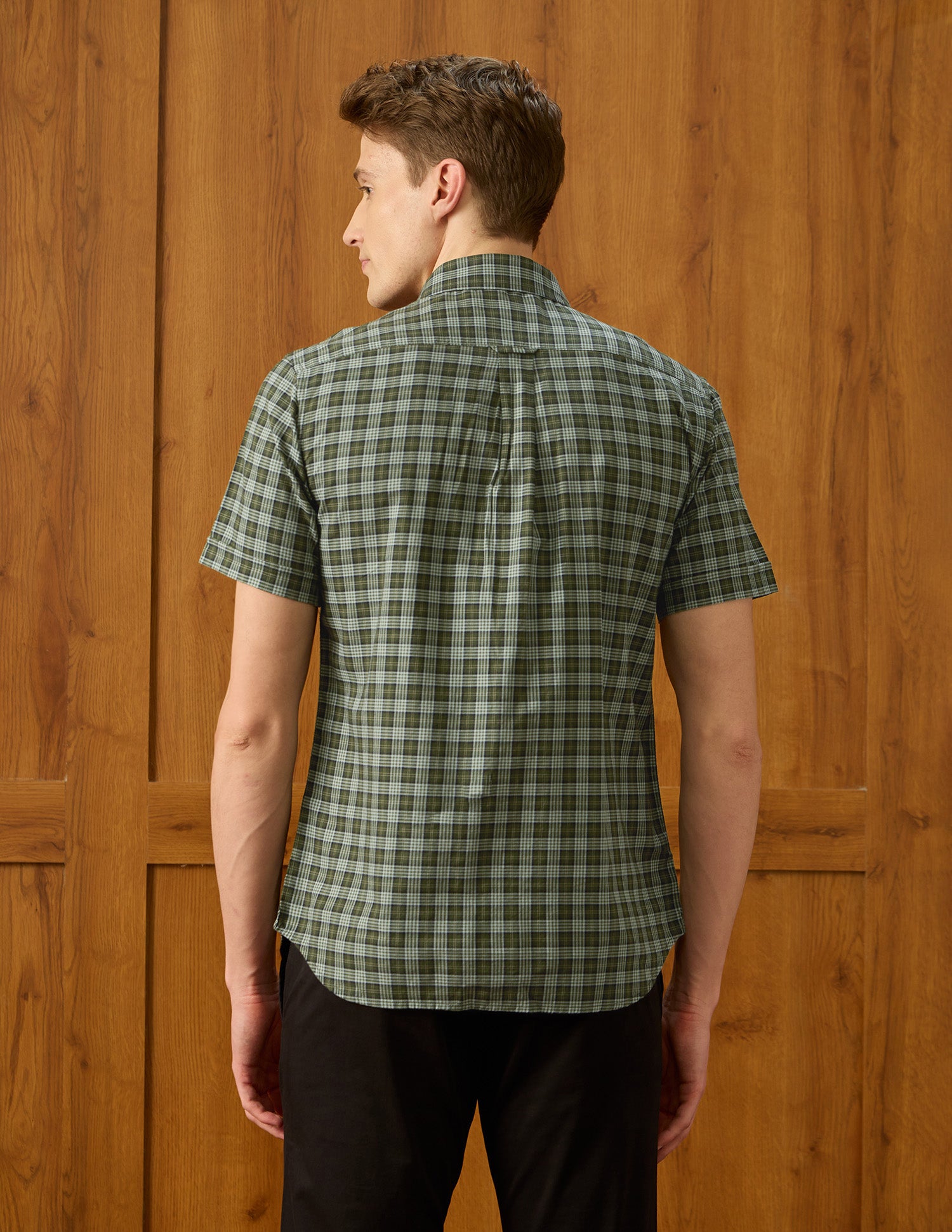 Equestrian Sports @ Elevnado Plaid Checked Shirt Green - U.S. Polo Assn. India | Large