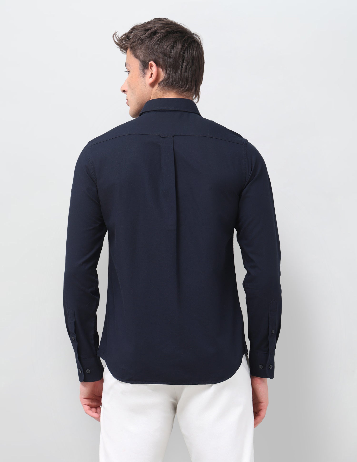 Solid Regular Fit Shirt Navy - U.S. Polo Assn. India | Large