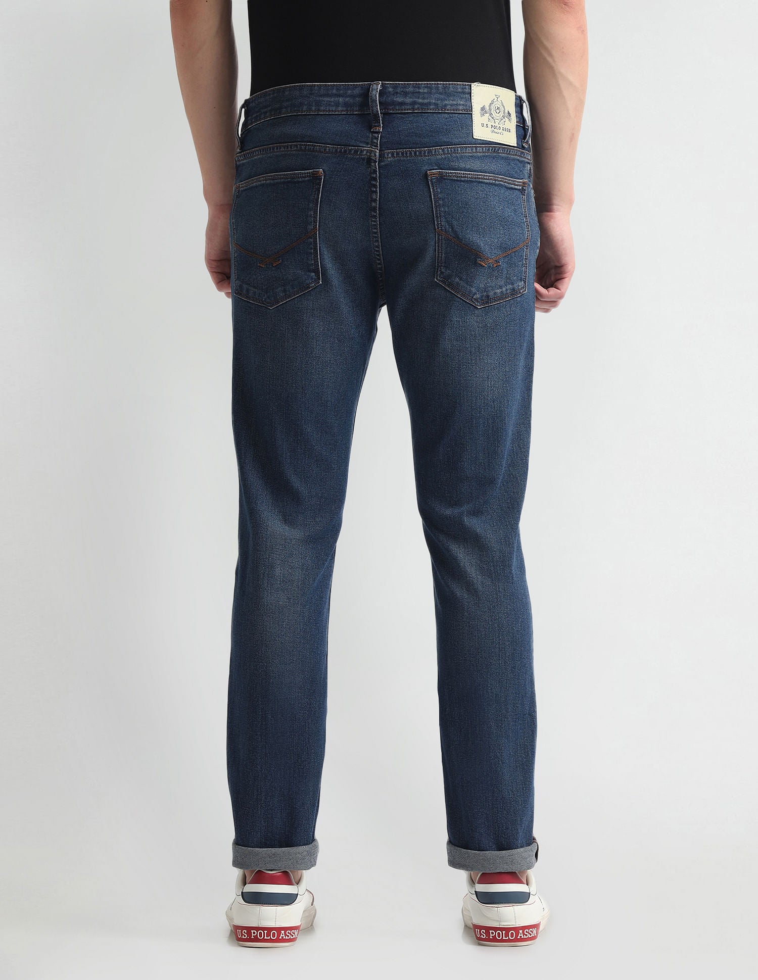 Brandon Slim Tapered Blue Jeans Blue - U.S. Polo Assn. India | Large