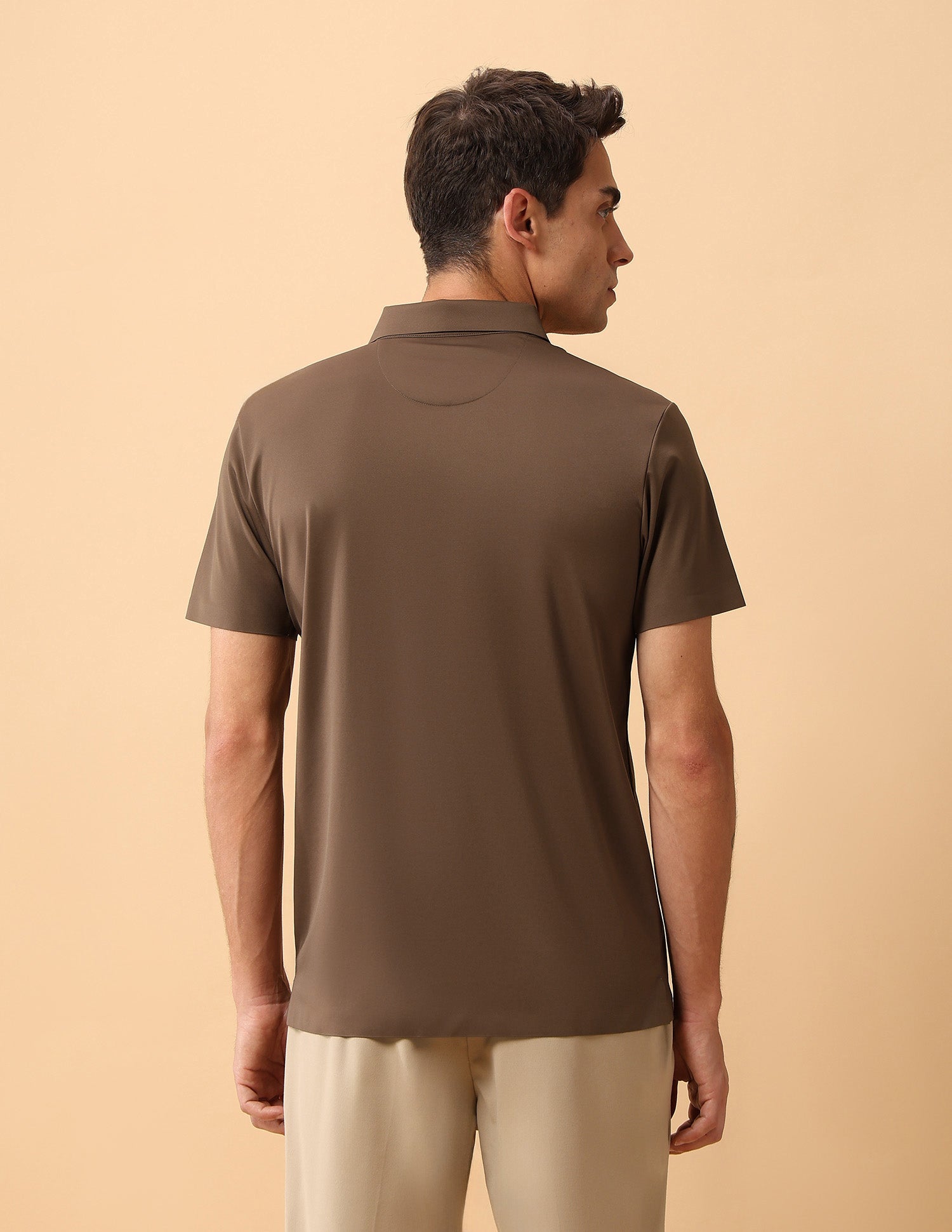 Pacho X Slim Fit Solid Polo Shirt Brown - U.S. POLO ASSN. | Large
