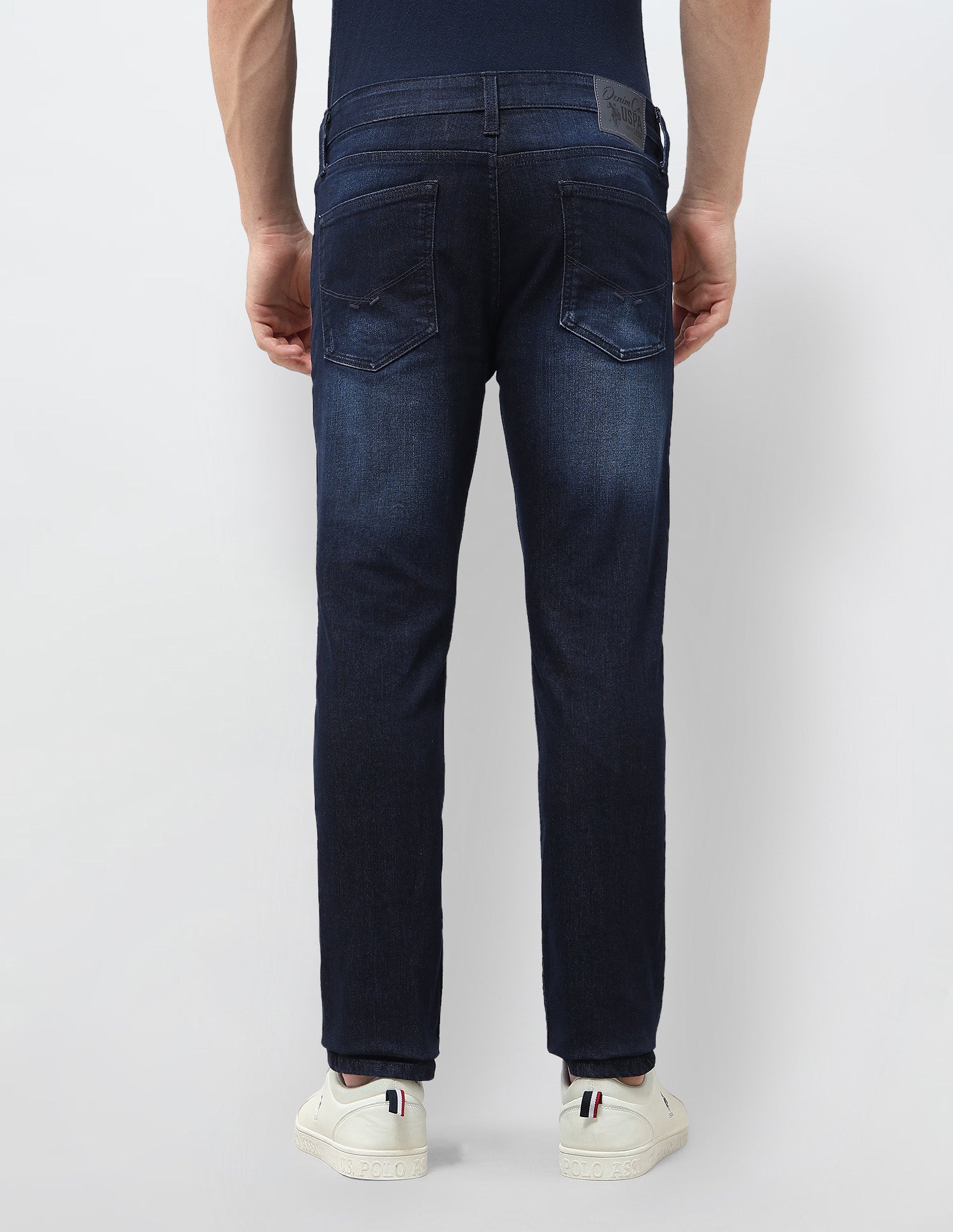 Brandon Slim Tapered Fit Mid Rise Jeans Dark Blue - U.S. POLO ASSN. | Large