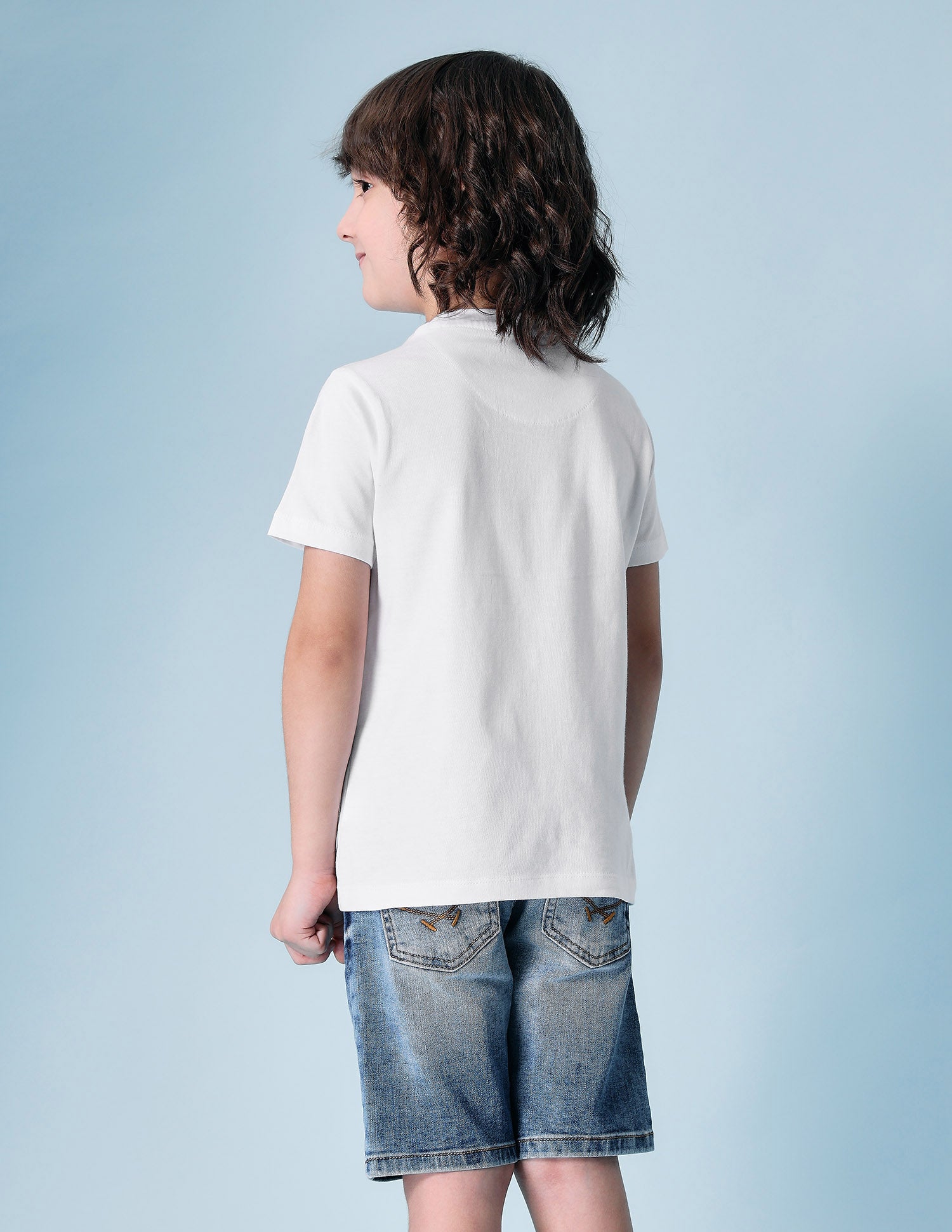 Boys Brand Printed Pure Cotton T-Shirt White - U.S. POLO ASSN. | Large