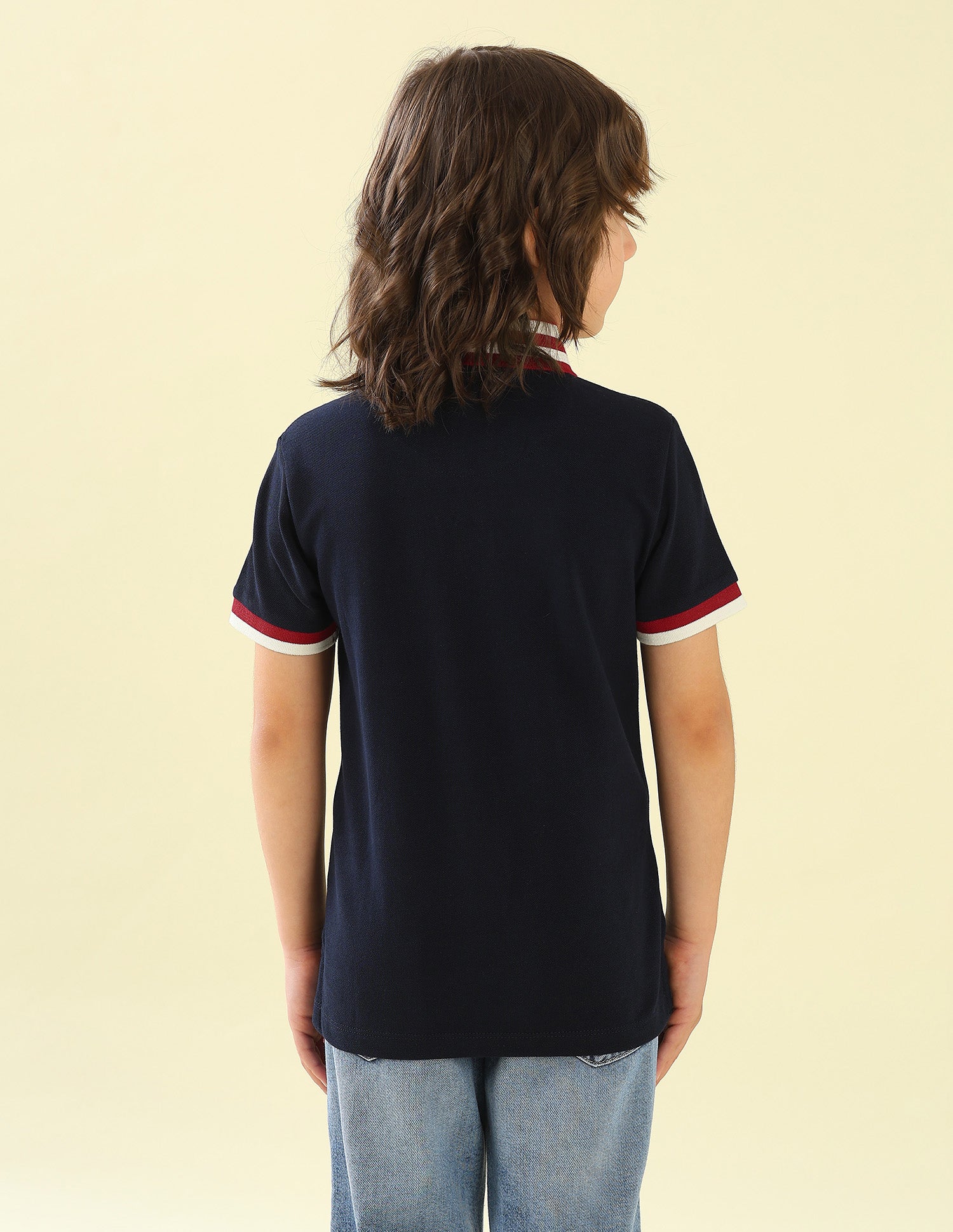 Solid Regular Fit Polo Shirt Navy - U.S. Polo Assn. India | Large