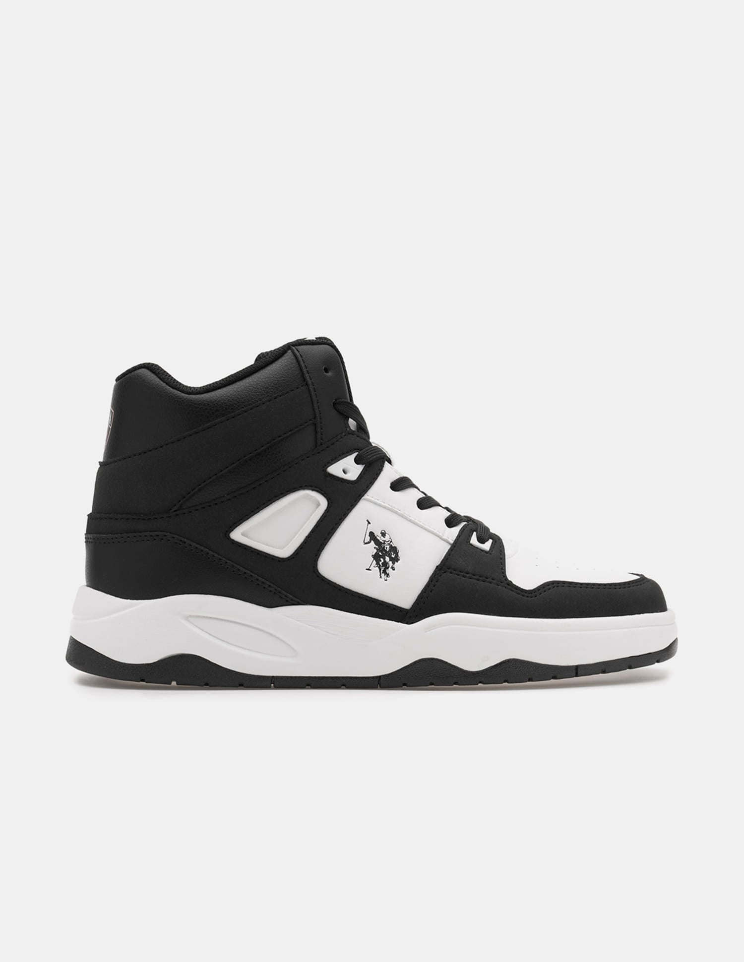 Colour Blocked Mid Top Bruce 2.0 Sneakers Black - U.S. Polo Assn. India | Large