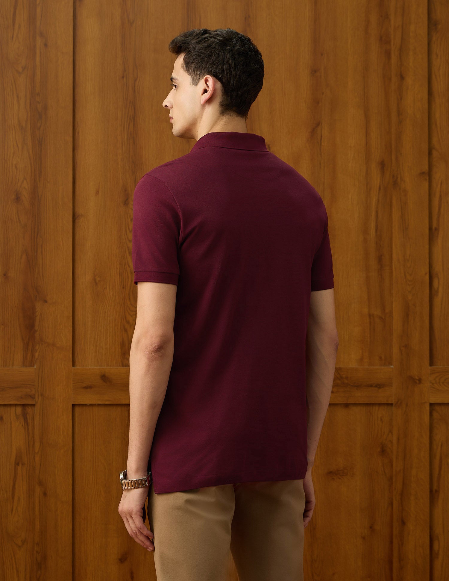 Slim Fit Varsity Theatre Polo Shirt Maroon - U.S. POLO ASSN. | Large