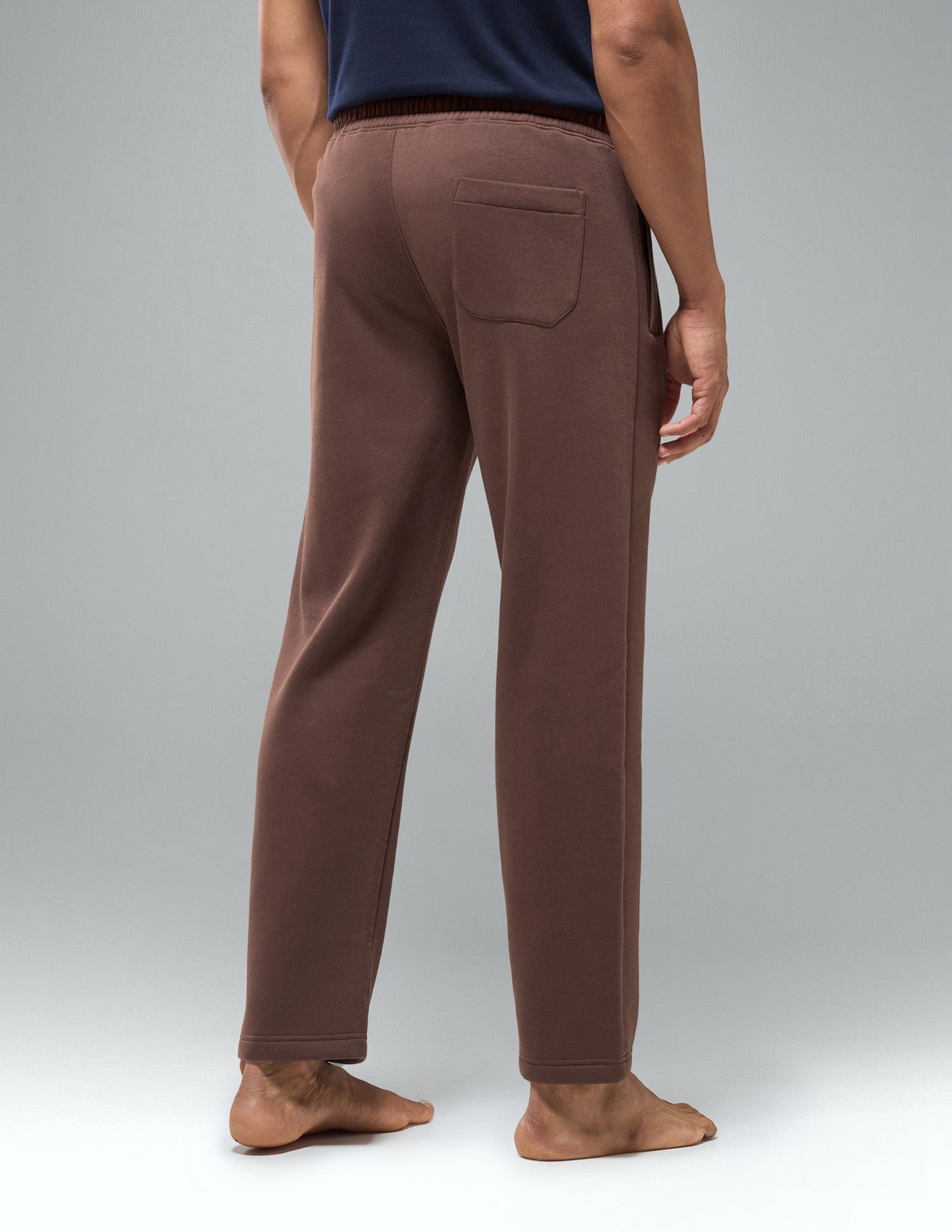 Cotton Fleece Relaxed Fit LR007 Track Pants Dark Brown - U.S. Polo Assn. India | Large