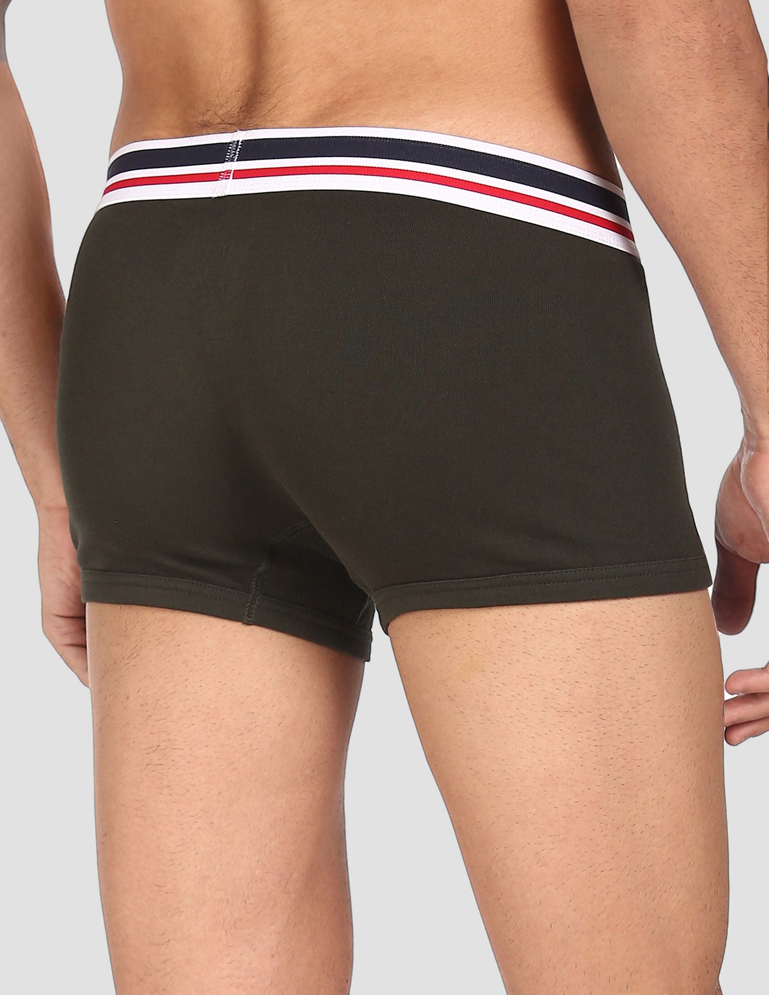 Mid Rise Cotton I641 Trunks - Pack Of 2 Navy and Olive - U.S. POLO ASSN. | Large